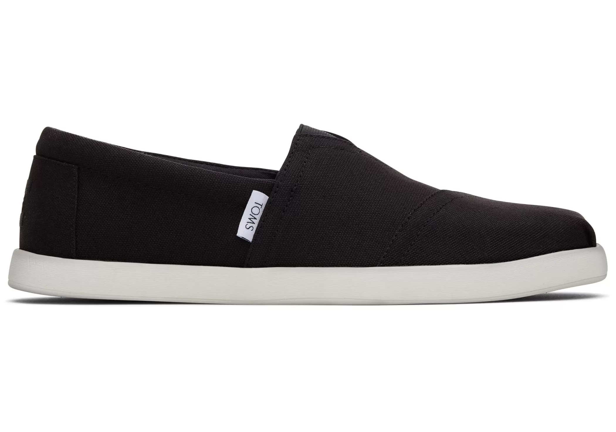 TOMS Alpargata*Alp Fwd Black Recycled Cotton Canvas Zwart