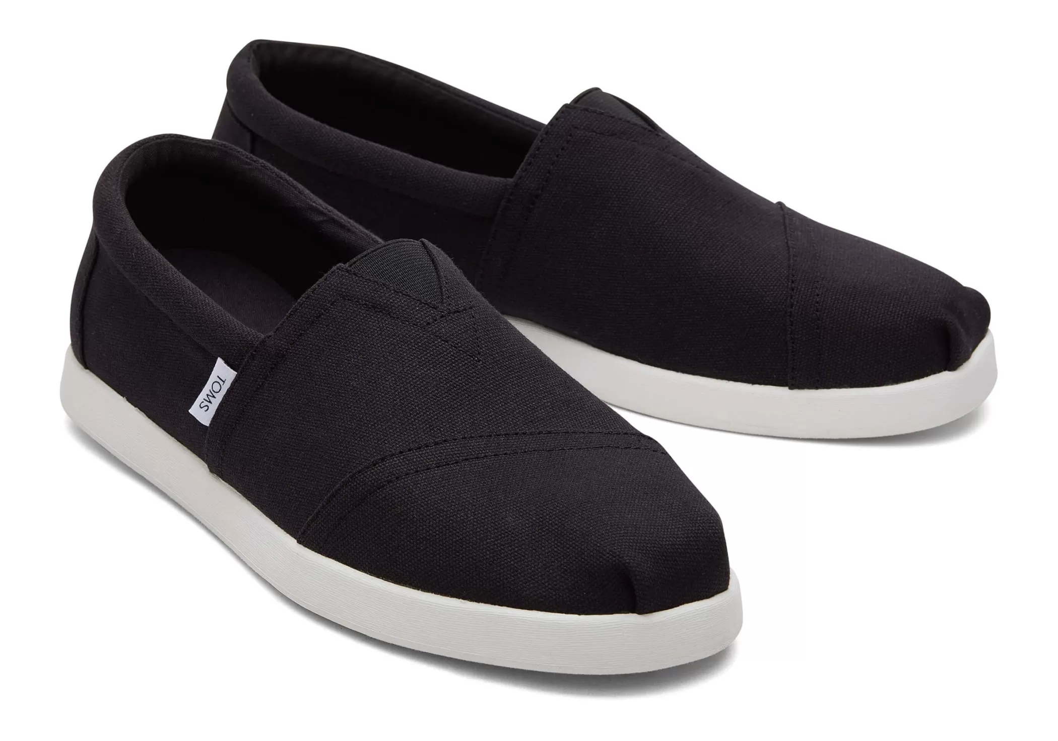 TOMS Alpargata*Alp Fwd Black Recycled Cotton Canvas Zwart