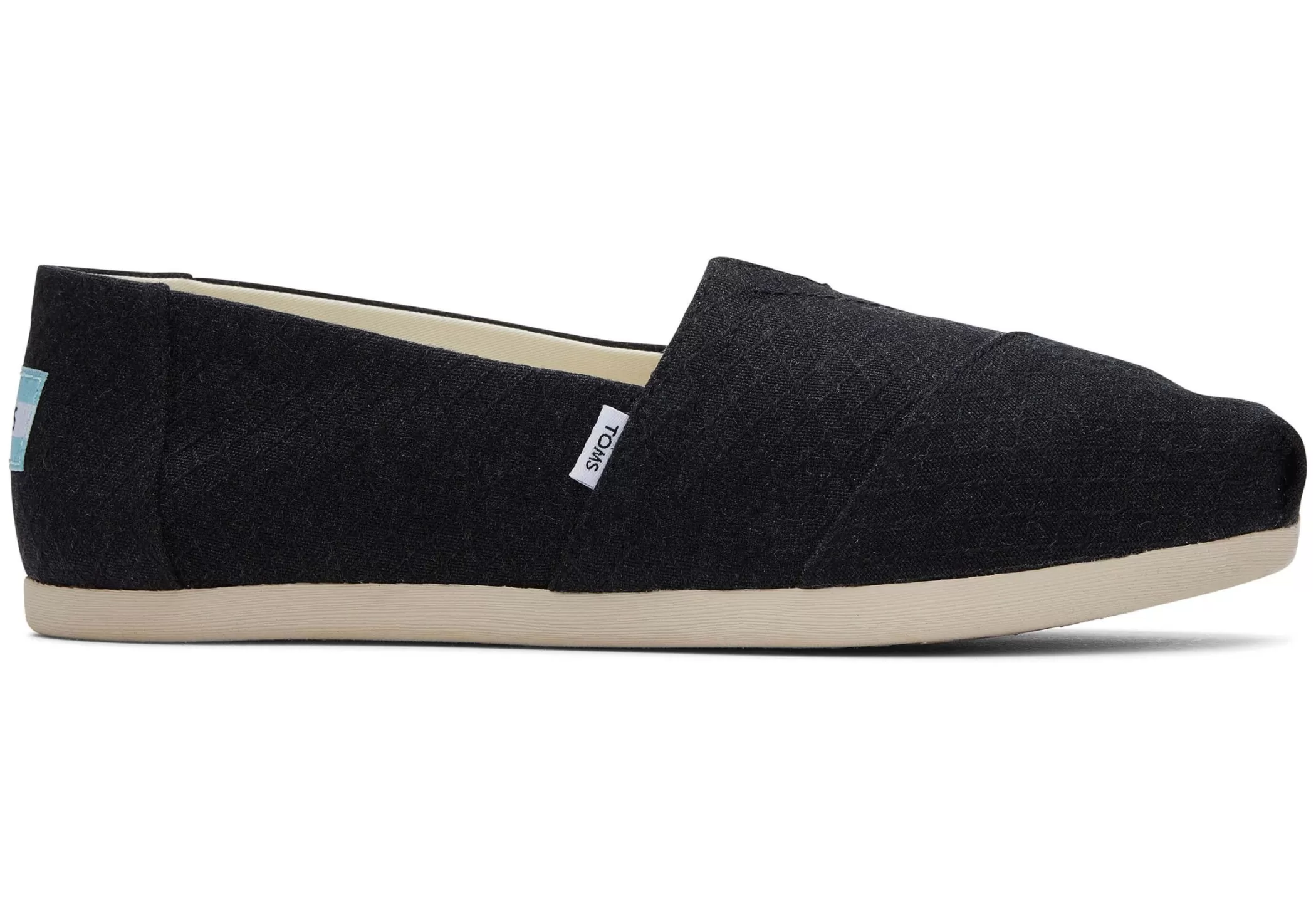 TOMS Espadrilles*Alpargata Diamantpatroon Zwart