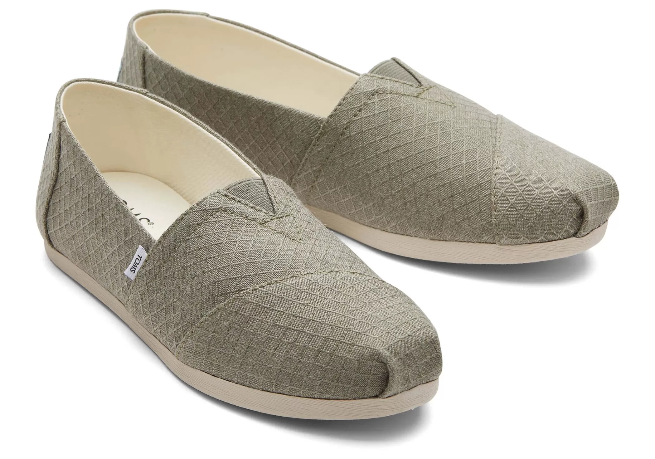 TOMS Espadrilles*Alpargata Diamantpatroon Grey Diamond