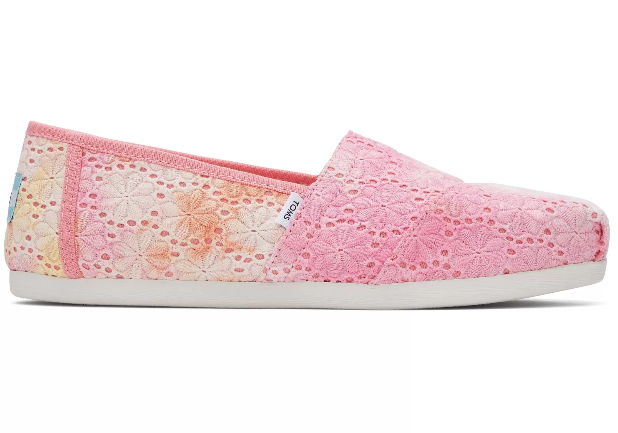 TOMS Alpargata*Alpargata Floral Eyelets Sienna Oranje Tie Dye Bloemen Ringetjes