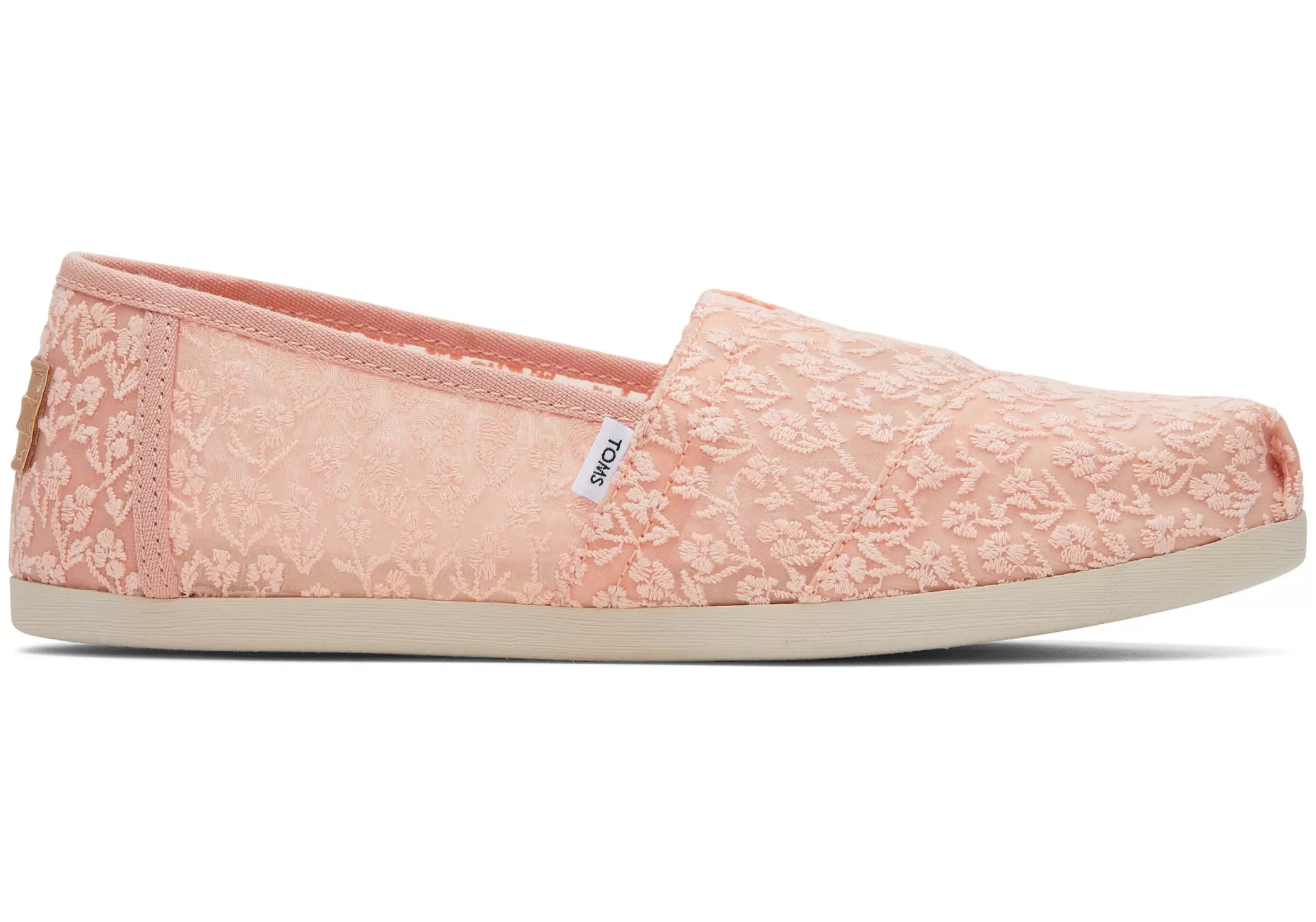 TOMS Alpargata*Alpargata Floral Lace Zachtroze Bloemenkant