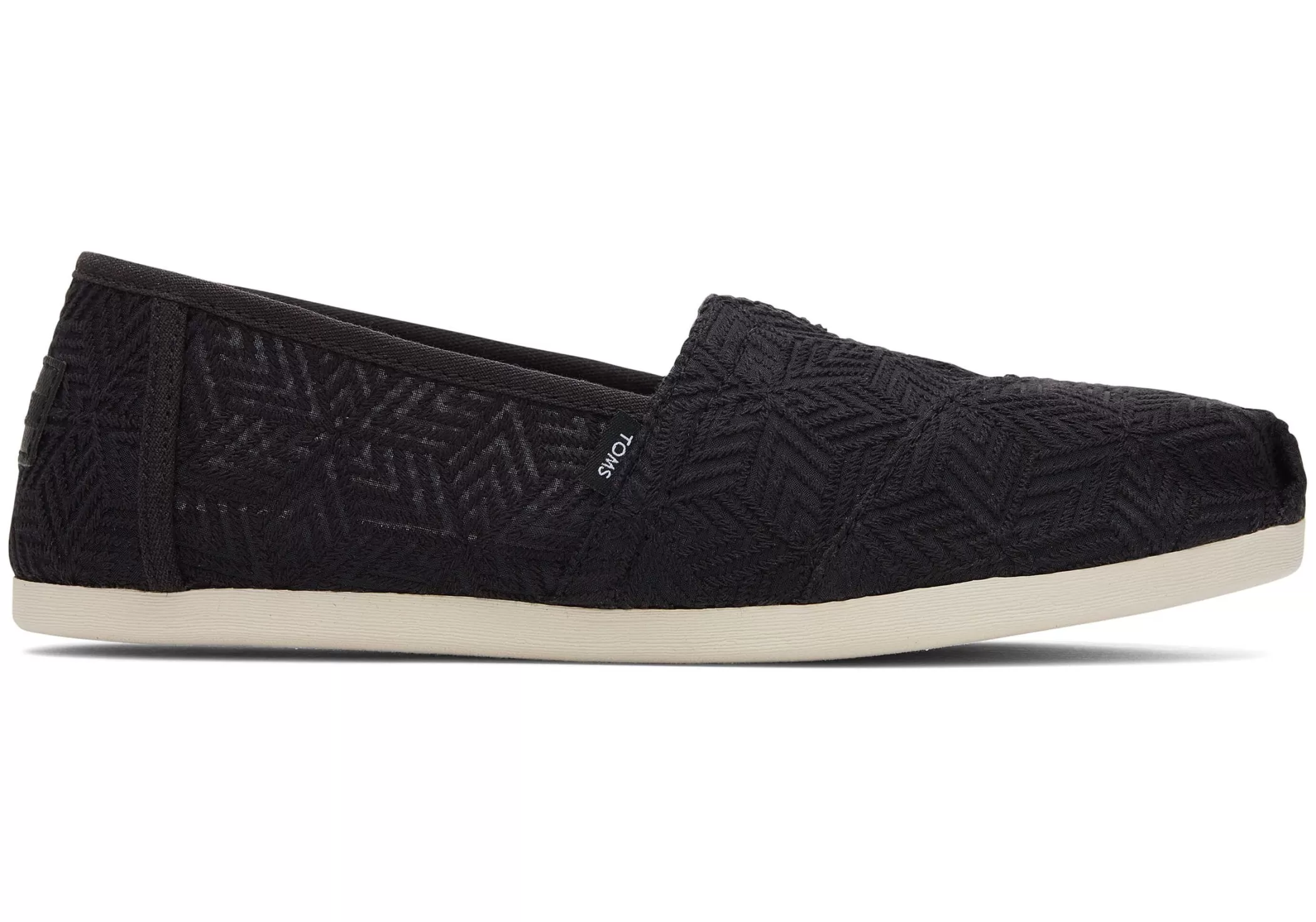 TOMS Alpargata*Alpargata Geometric Lace Zwart Geometrisch Kant