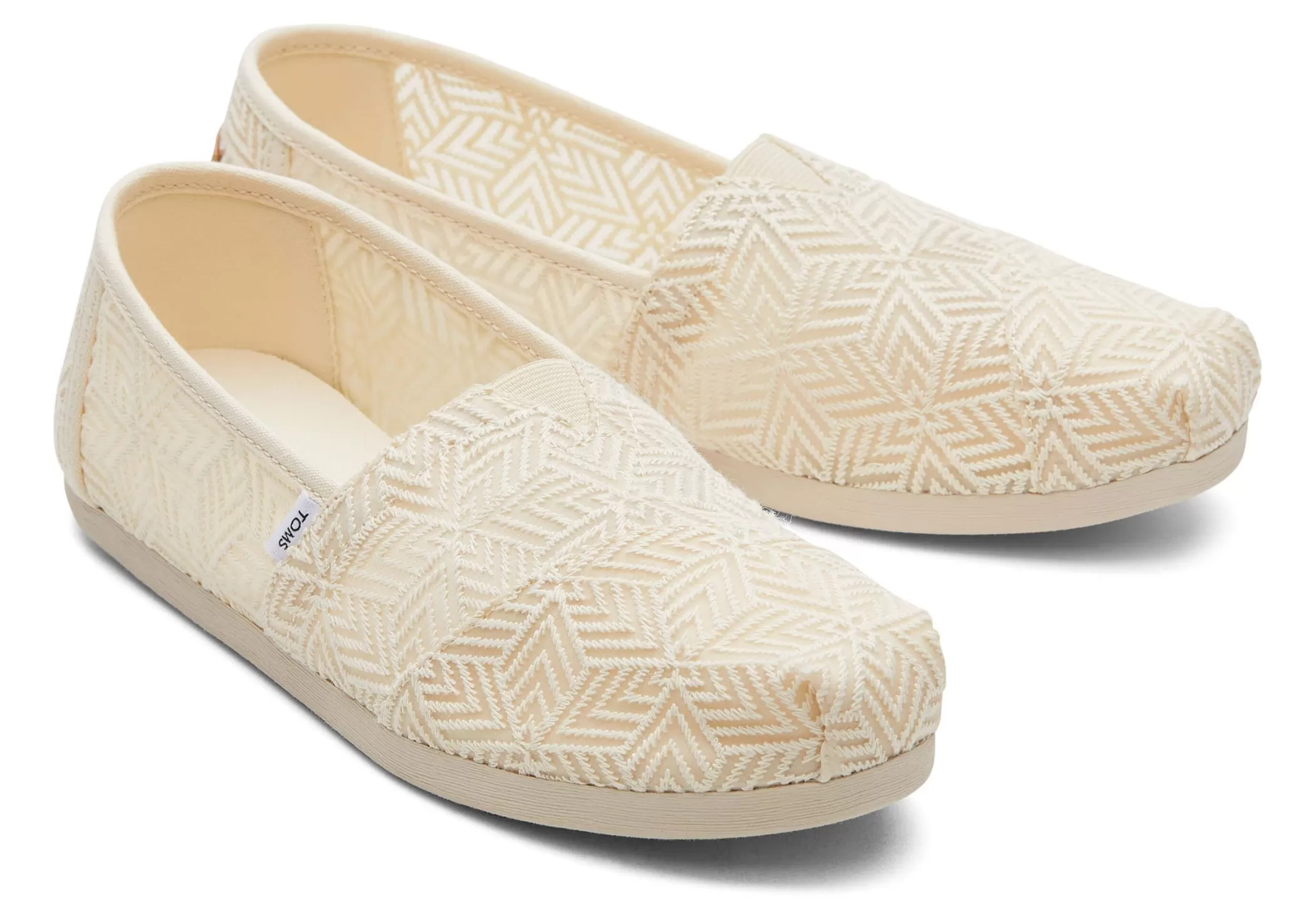 TOMS Alpargata*Alpargata Geometric Lace Natural Geometric Lace