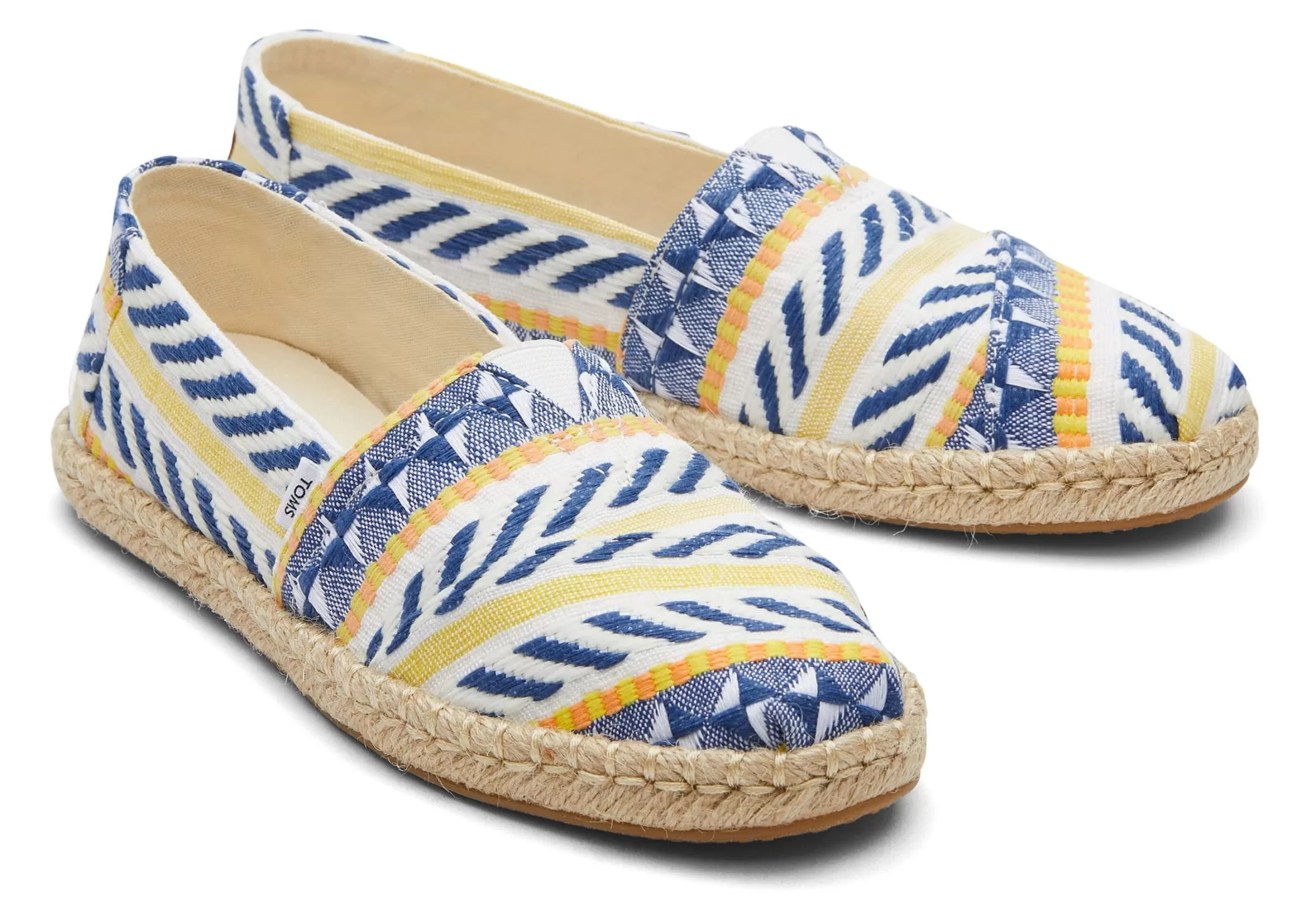 TOMS Espadrilles*Alpargata Global Jaquard Rope Espadrille Beige Global Jacquard