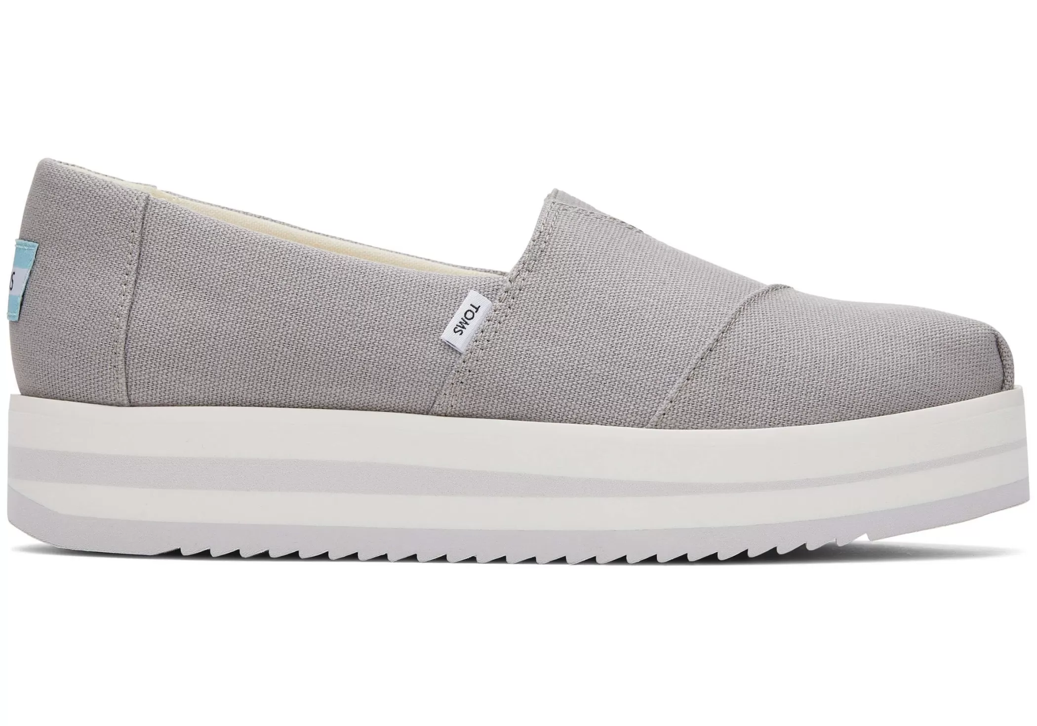 TOMS Instappers*Alpargata Grey Midform Espadrille Grijs