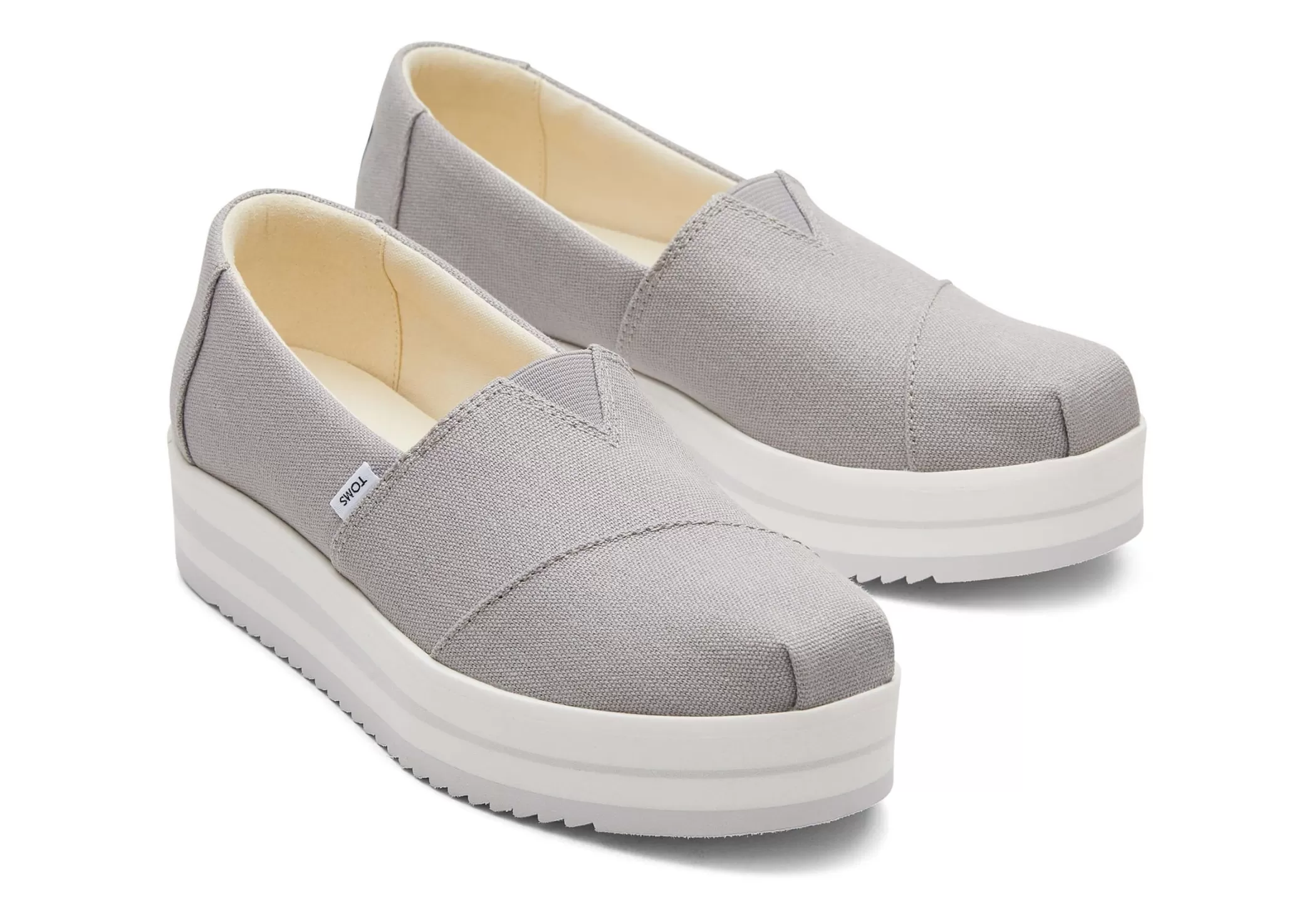 TOMS Instappers*Alpargata Grey Midform Espadrille Grijs