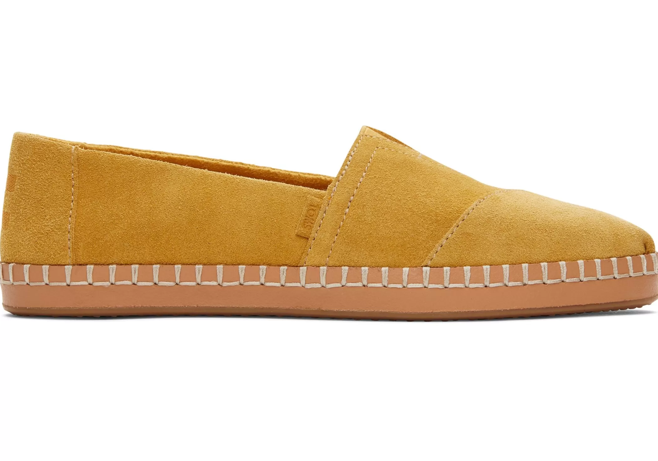 TOMS Instappers*Alpargata Leren Gewikkeld Amber Goud Suede