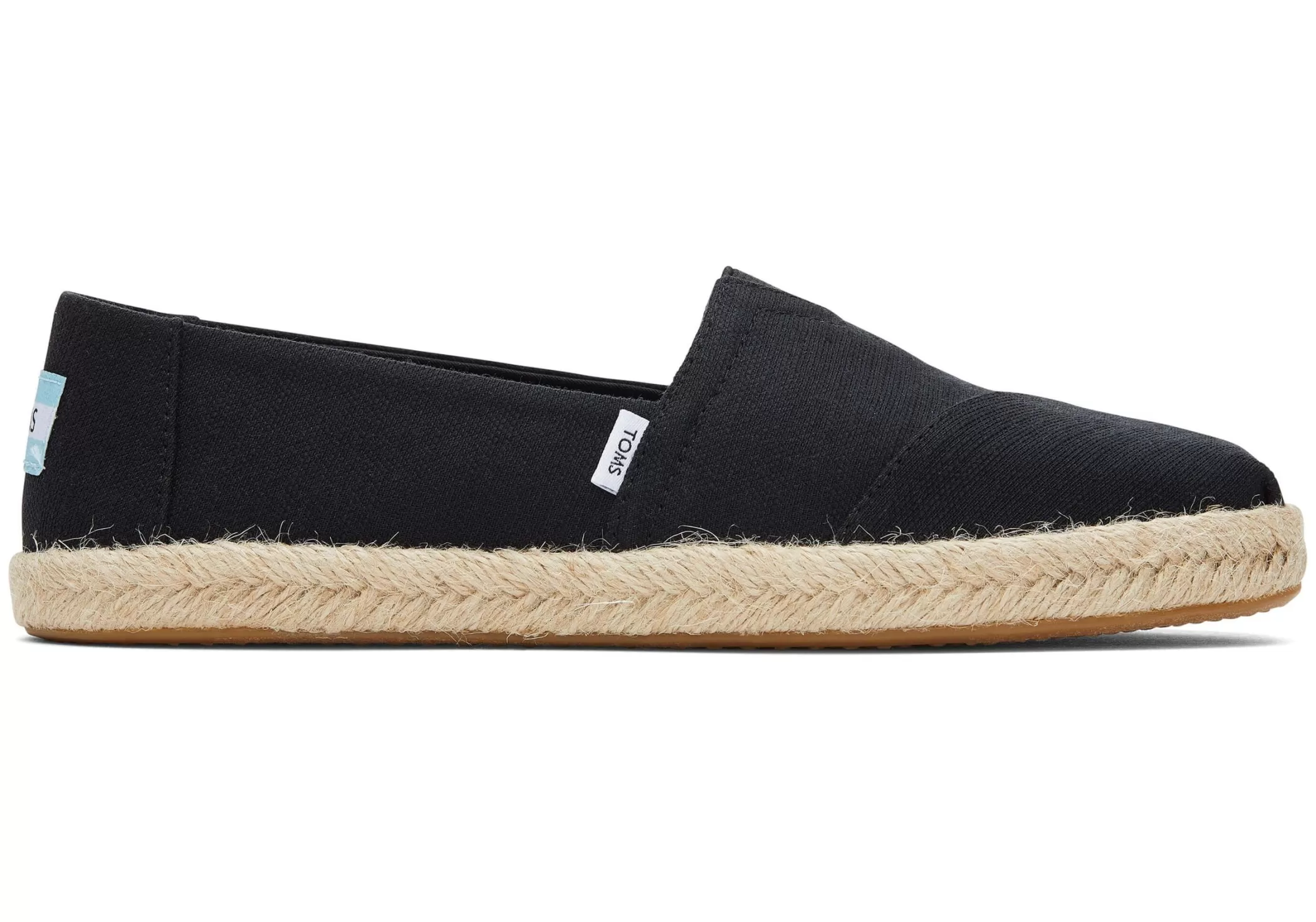 TOMS Espadrilles*Alpargata Recycled Cotton Rope Espadrille Zwart