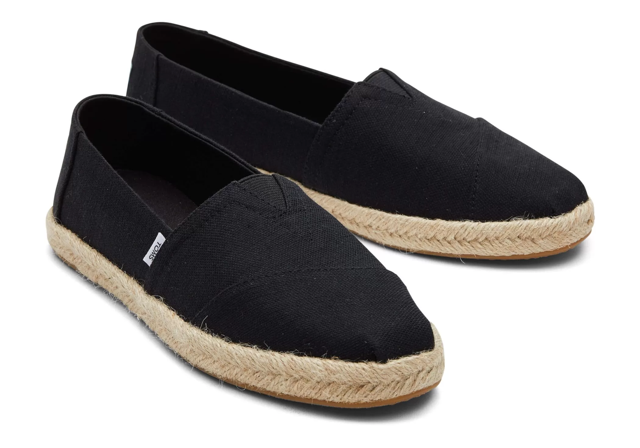 TOMS Espadrilles*Alpargata Recycled Cotton Rope Espadrille Zwart