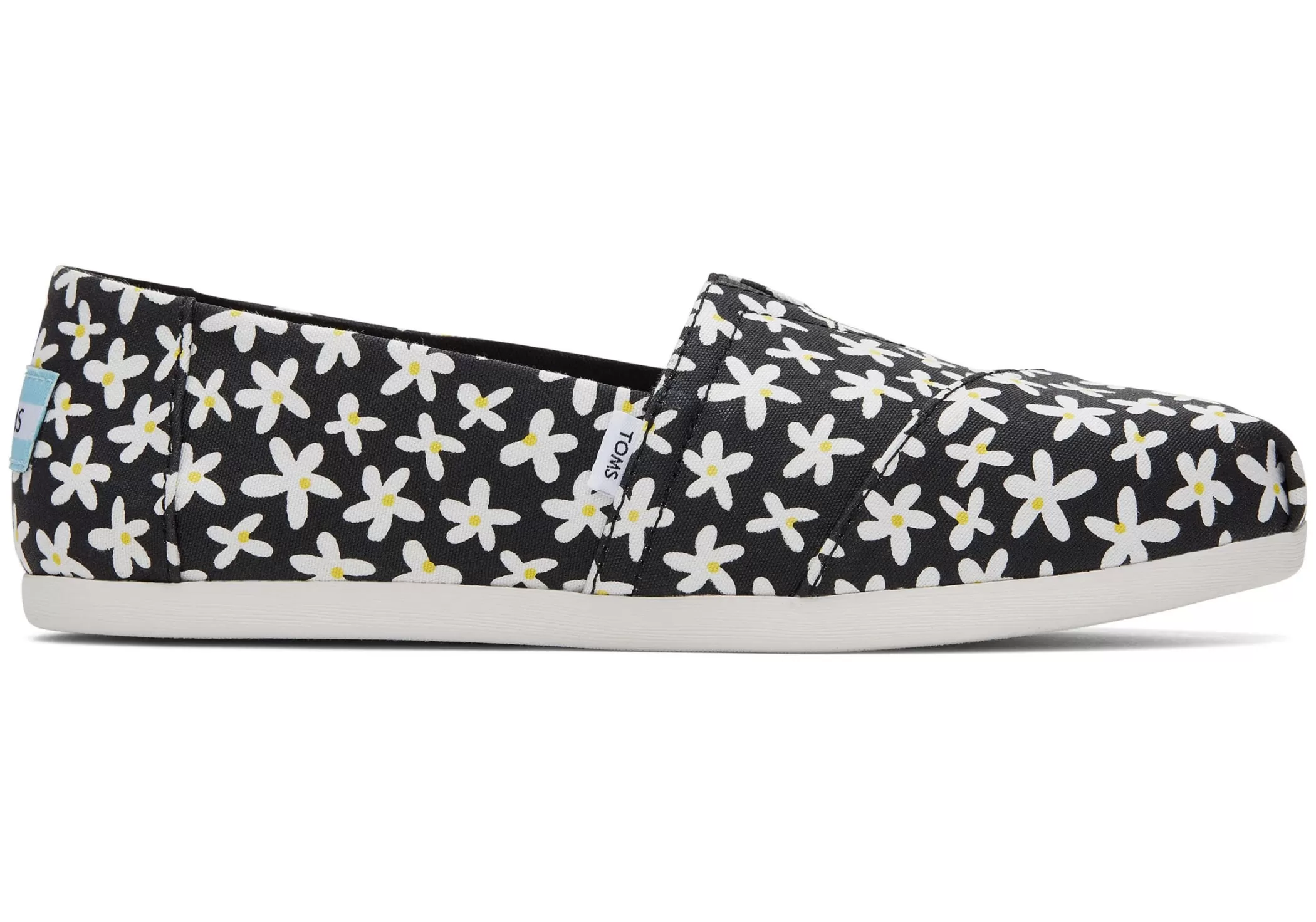 TOMS Alpargata*Alpargata Sun Daisies Zwart Madeliefjes