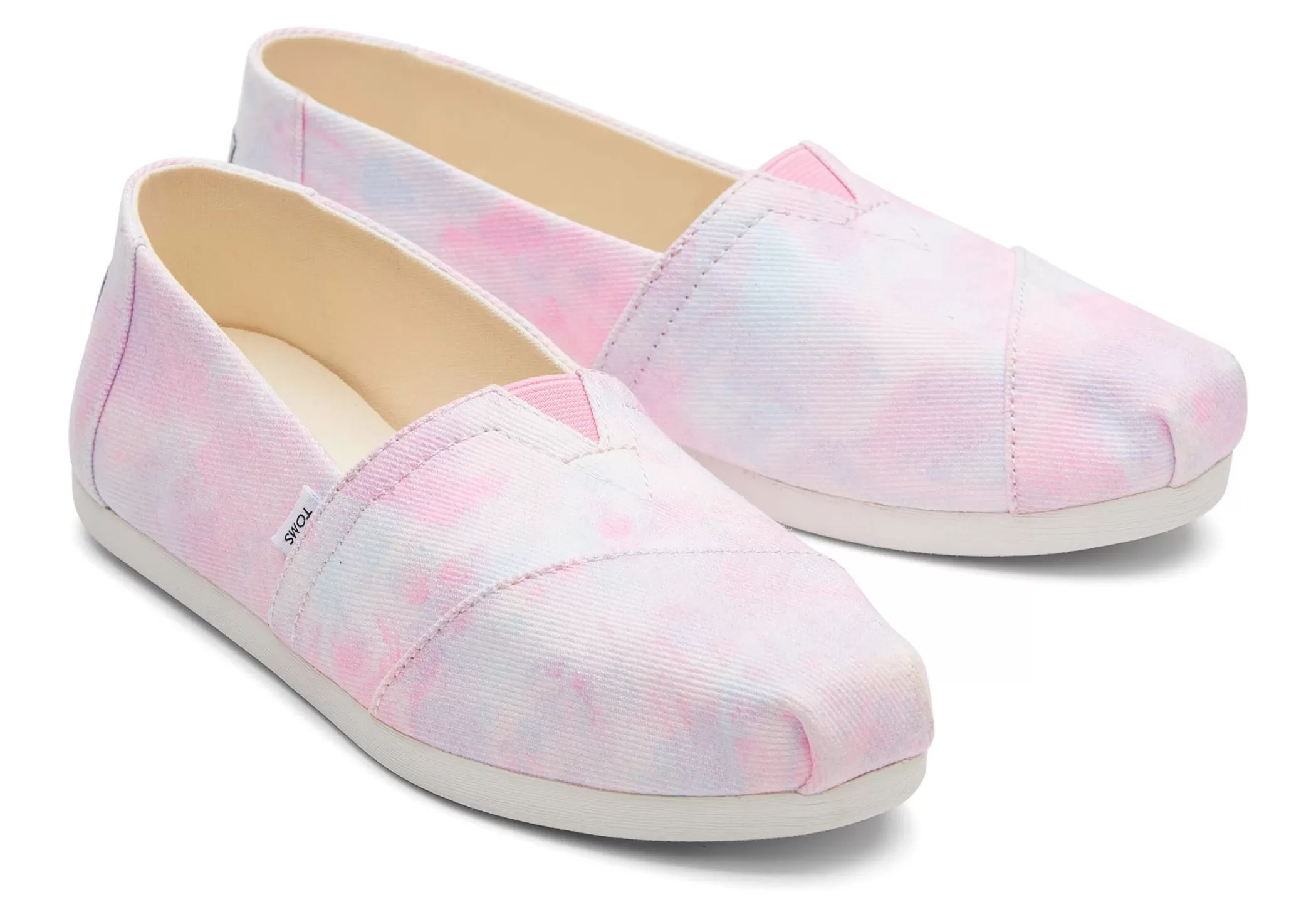 TOMS Alpargata*Alpargata Tie-Dye Neon Pink Tie Dye Twill