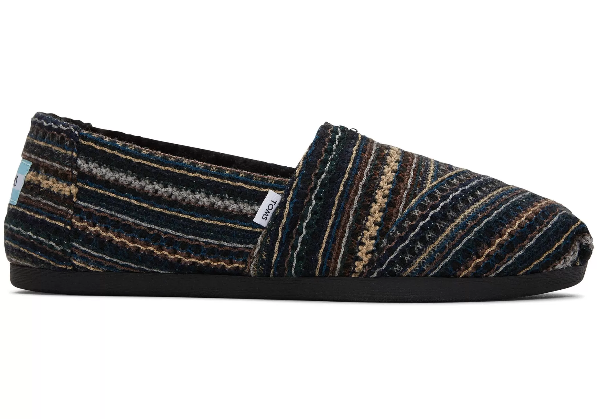 TOMS Pantoffels*Alpargate Geborduurd Chenille Embroidered Black