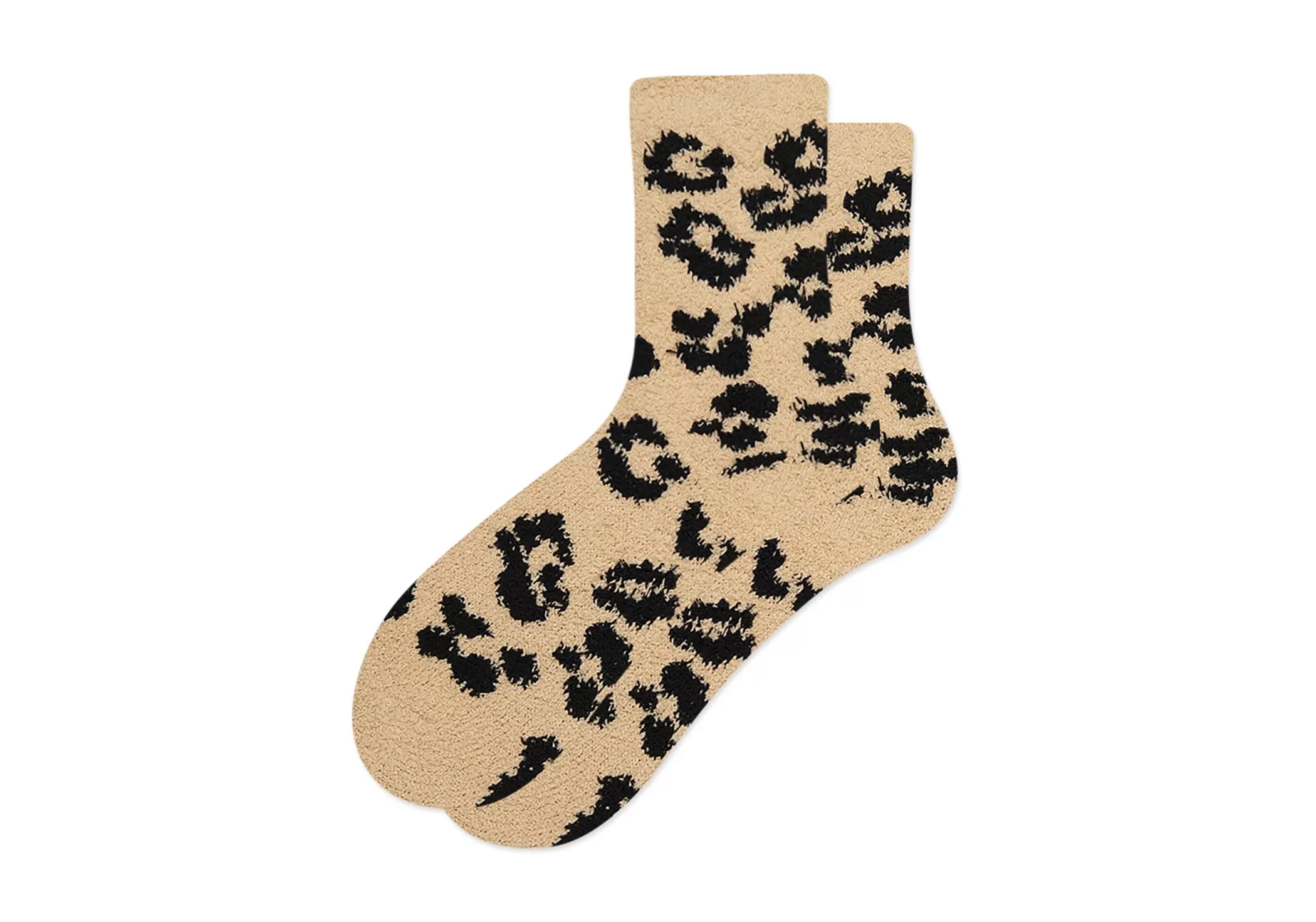 TOMS *Cozy Cushioned Crew Socks Leopard