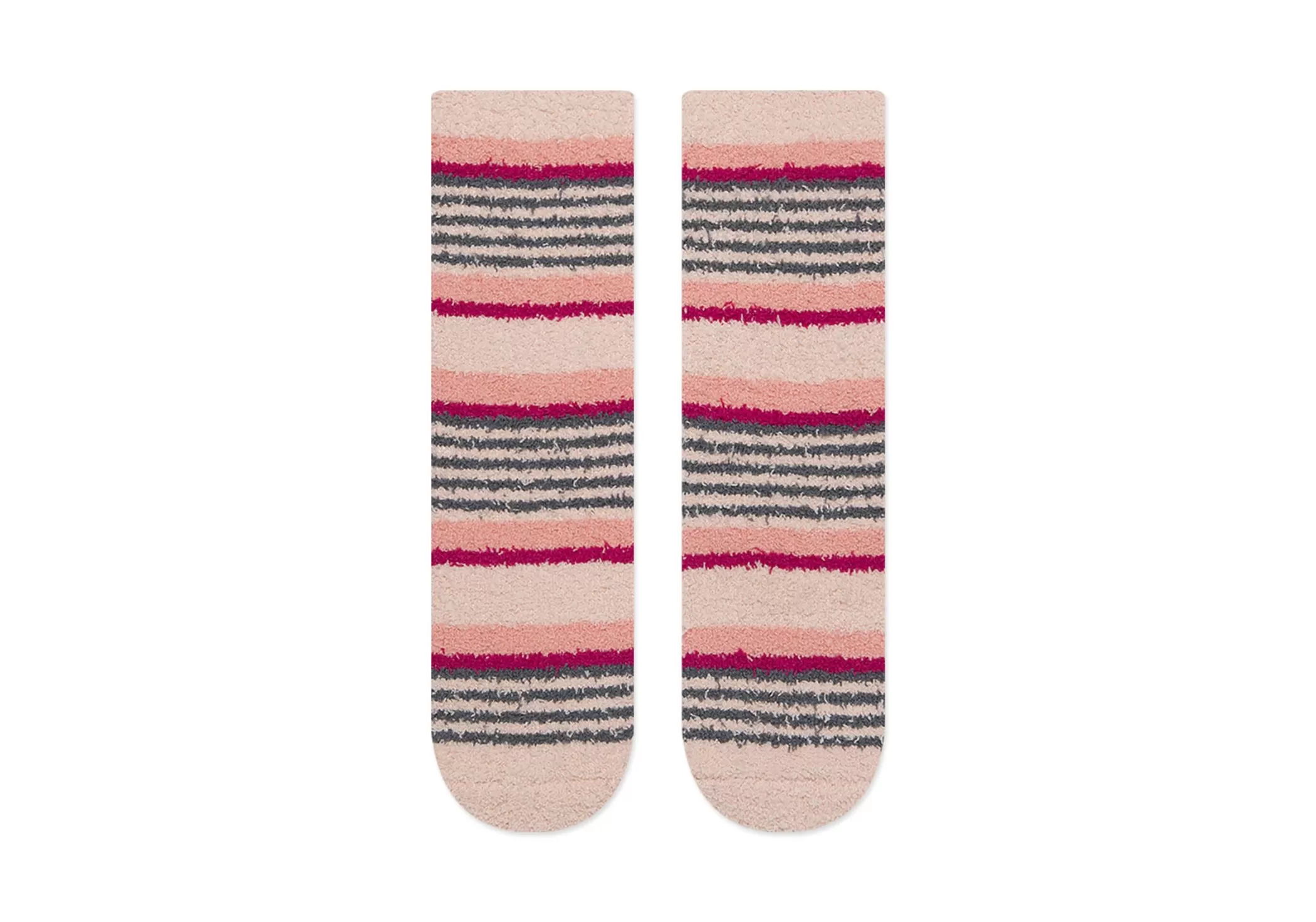 TOMS *Cozy Cushioned Crew Socks Pink Gestreept