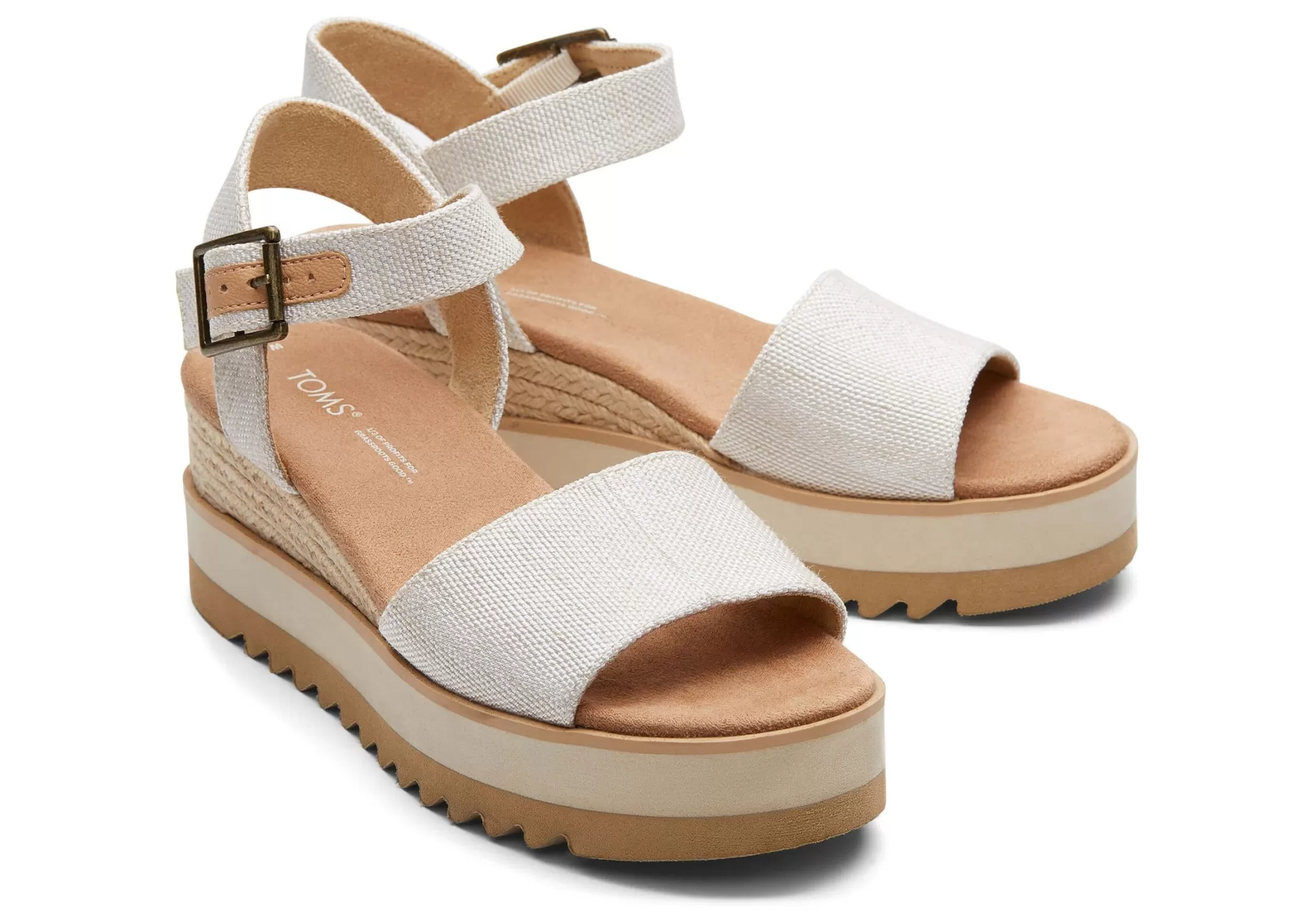 TOMS Hakken & Wedges*Diana Sandaal Beige