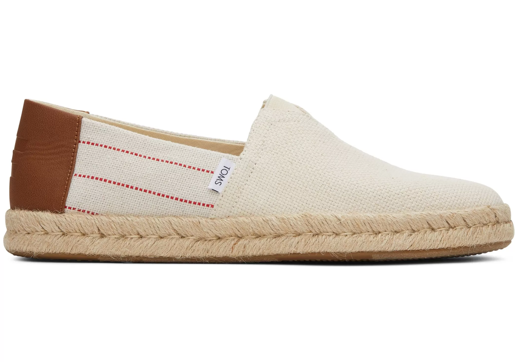 TOMS Espadrilles*Espadrille Alpargata Touwzool 2.0 Beige/Oranje Gestreept