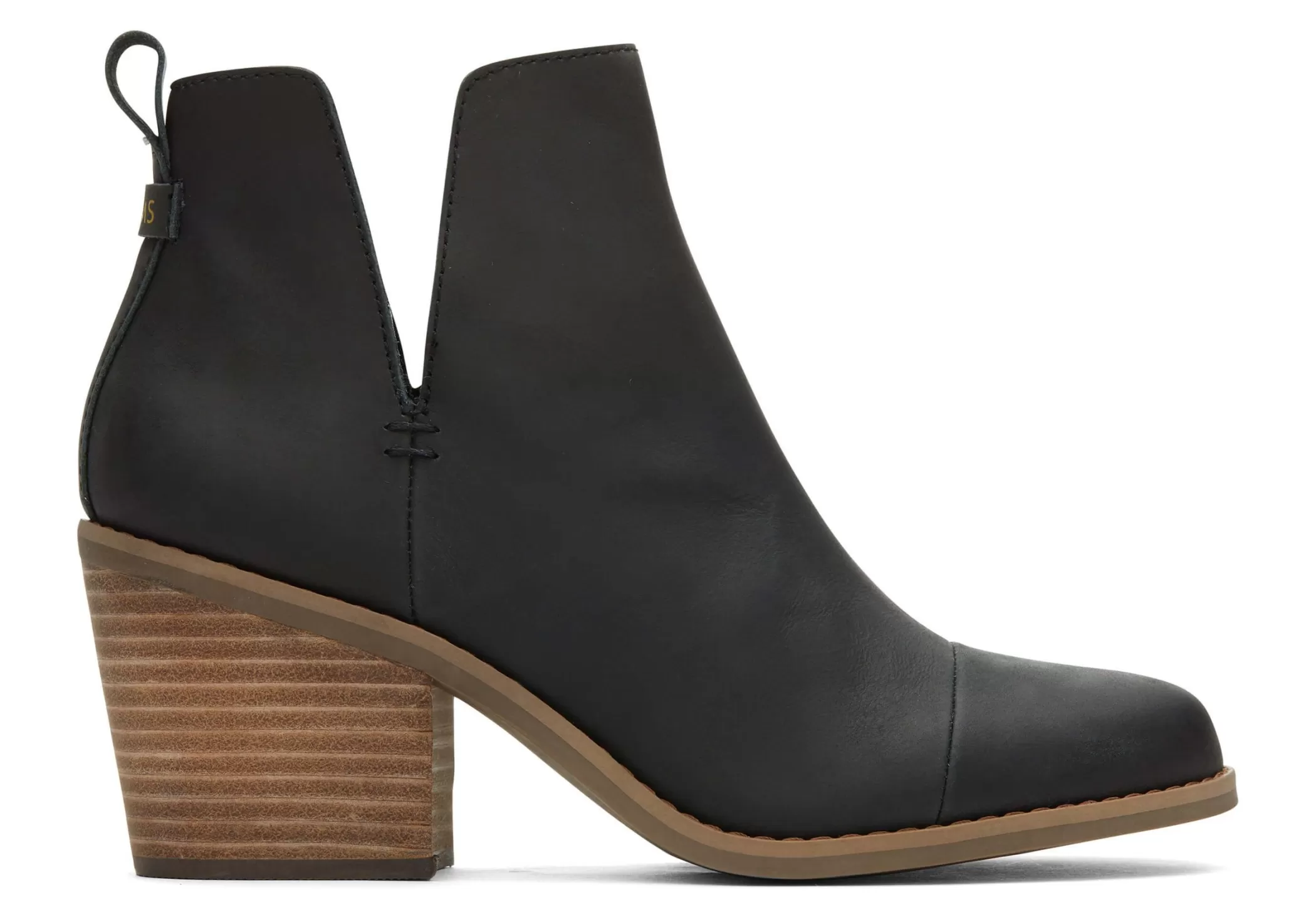 TOMS Hakken & Wedges*Everly Cutout Boot Zwart Leer