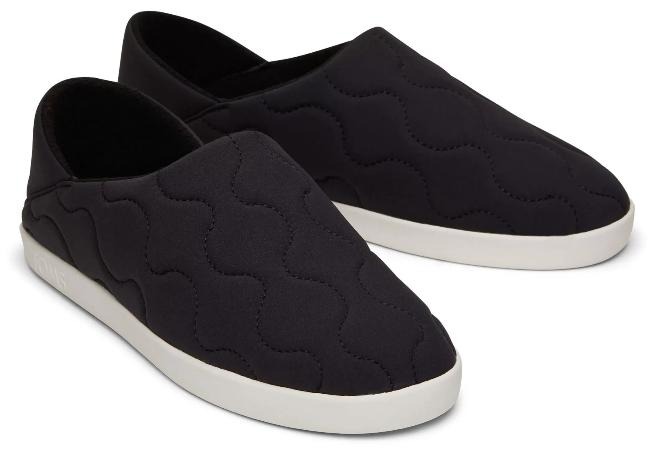 TOMS Pantoffels*Ezra Pantoffel Black Quilted Cotton