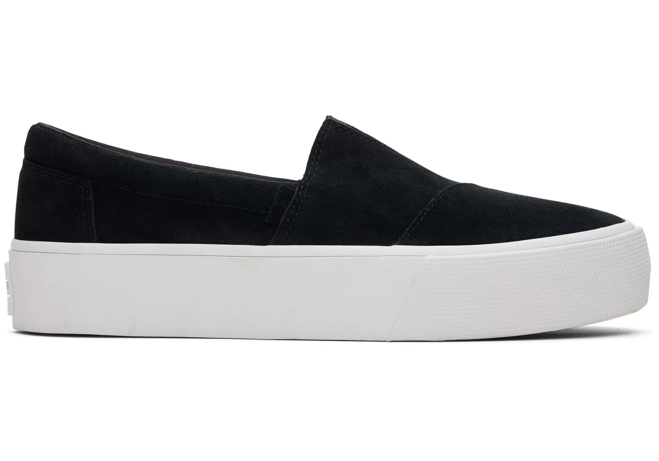 TOMS Sneakers*Fenix Platform Slip Ons Suede Black