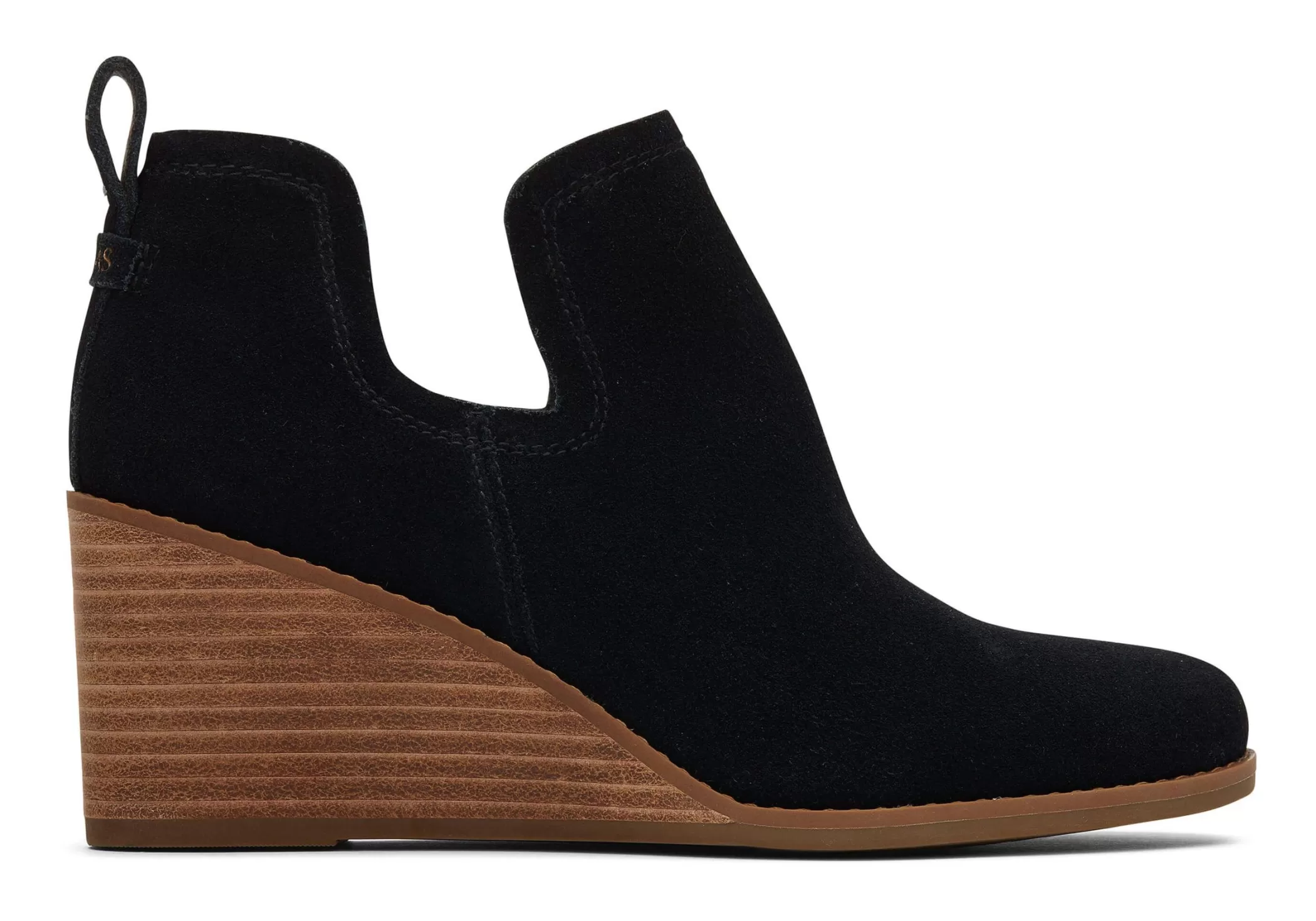 TOMS Hakken & Wedges*Kallie Sleehak Enkellaarsje Breed Zwart Breed