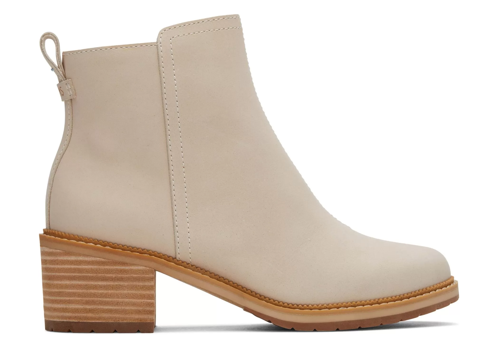 TOMS Hakken & Wedges*Marina Boot Beige Leather