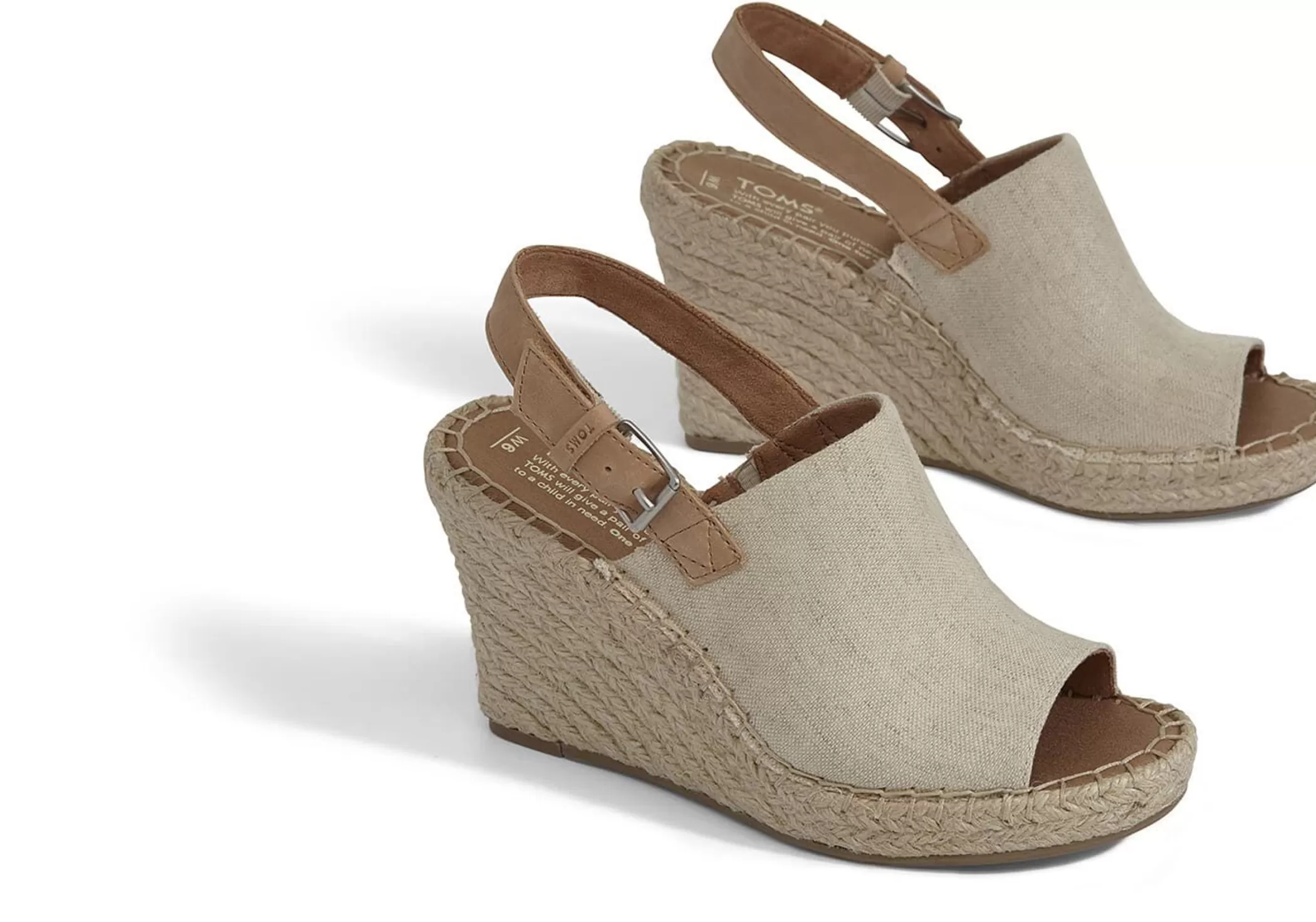 TOMS Hakken & Wedges*Monica Wedge Beige