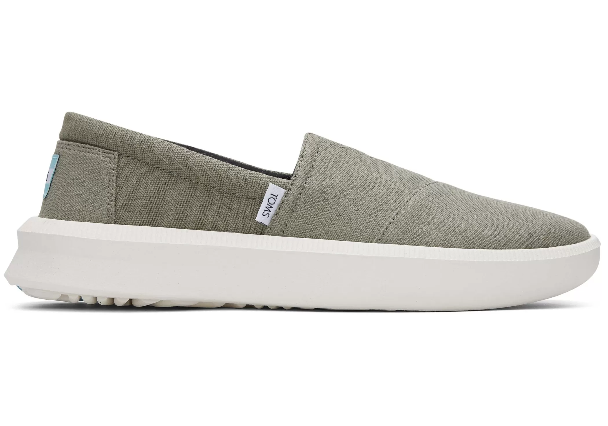 TOMS Sneakers*Rover Trainers Recycled Cotton Vetiver Grijs Gerecycled Katoen