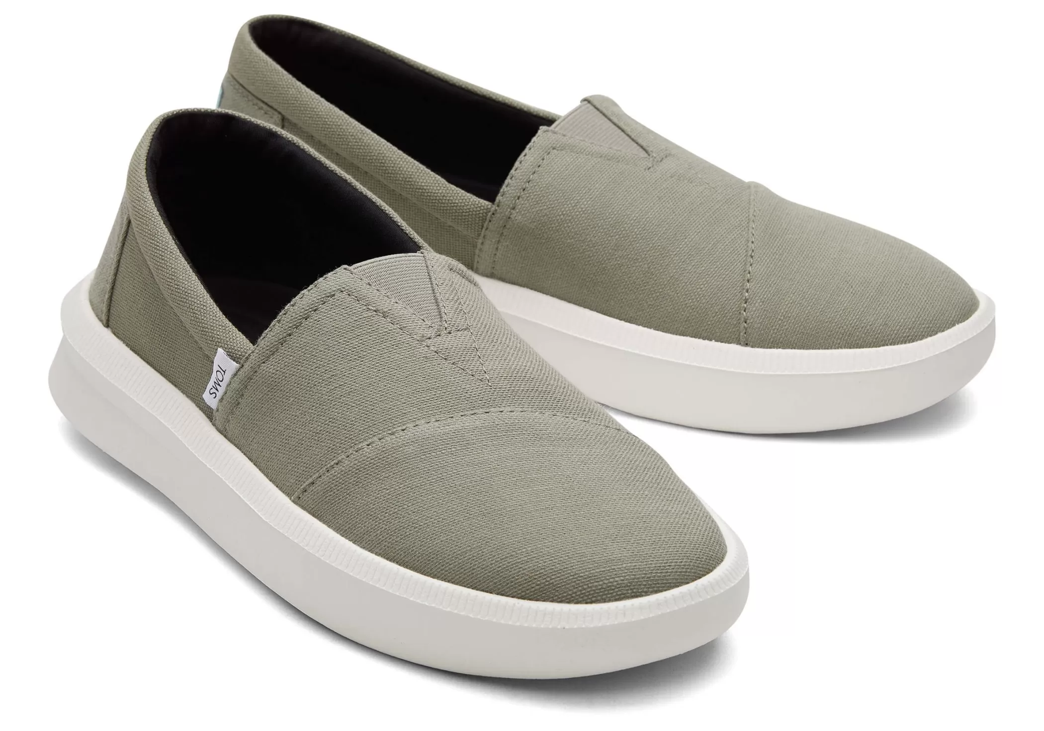 TOMS Sneakers*Rover Trainers Recycled Cotton Vetiver Grijs Gerecycled Katoen