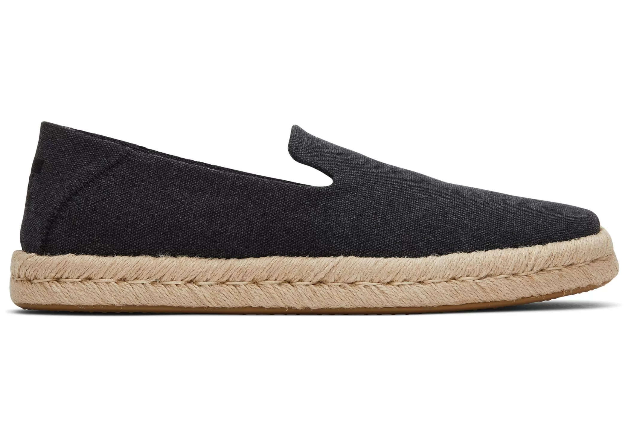 TOMS Espadrilles*Santiago Recycled Cotton Zwart Gerecycled Katoen