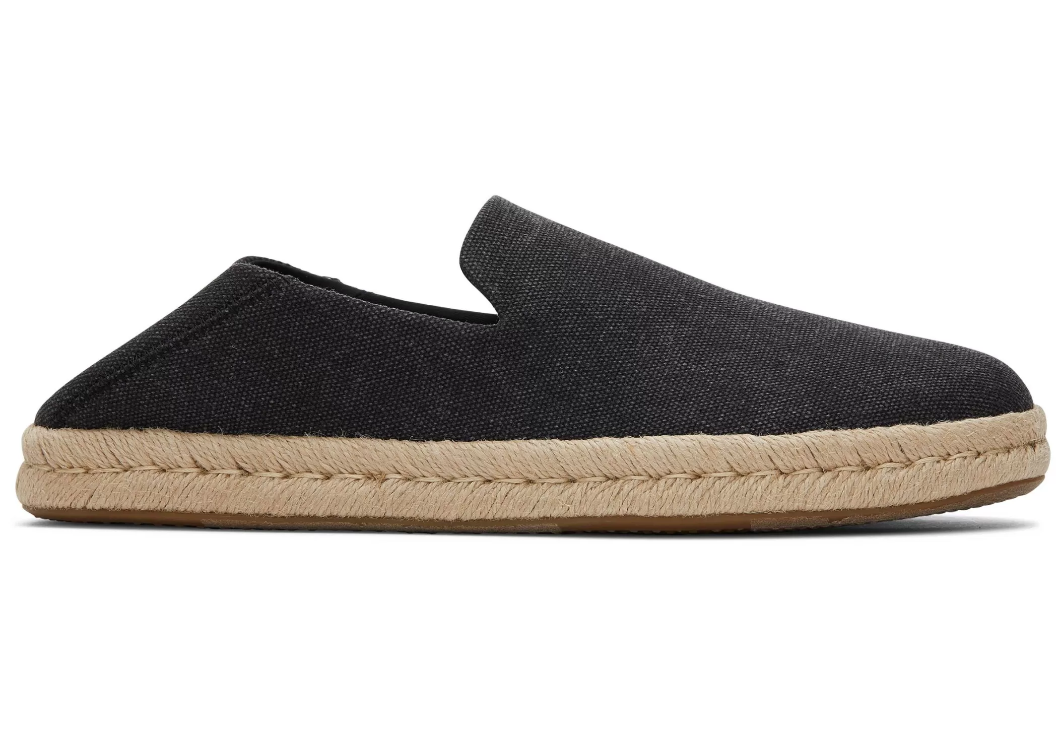 TOMS Espadrilles*Santiago Recycled Cotton Zwart Gerecycled Katoen