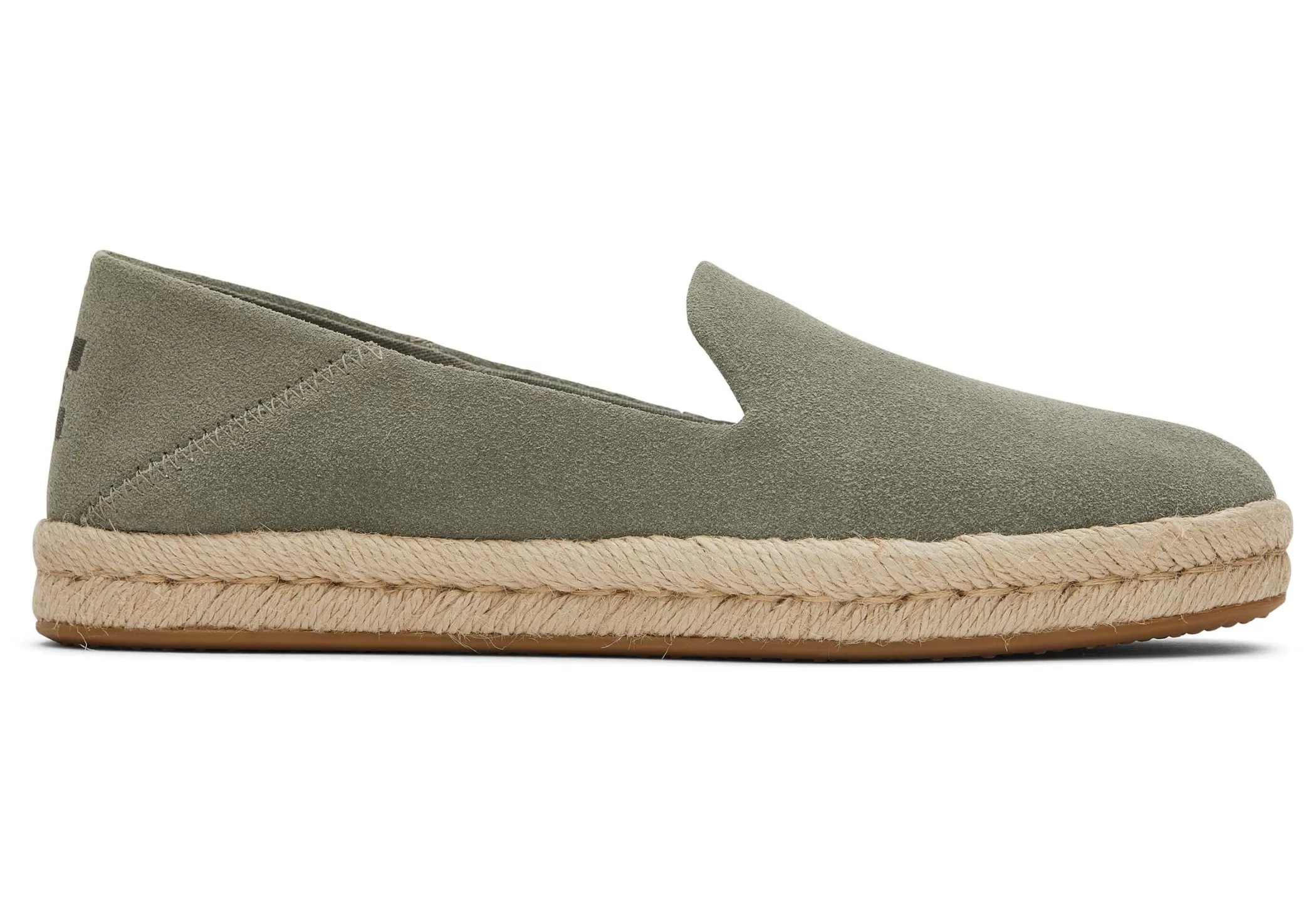 TOMS Espadrilles*Santiago Suede Vetiver Grijs Suede