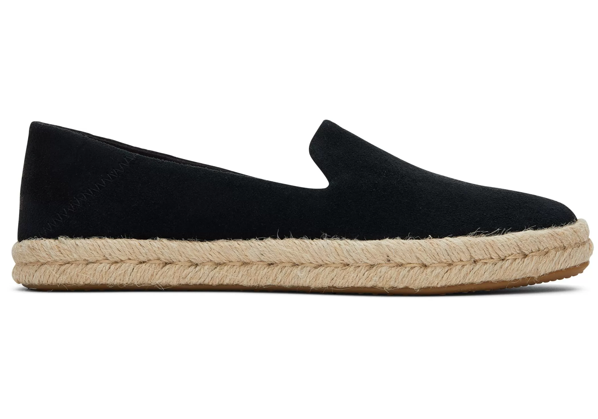 TOMS Espadrilles*Santiago Suede Zwarte Suede