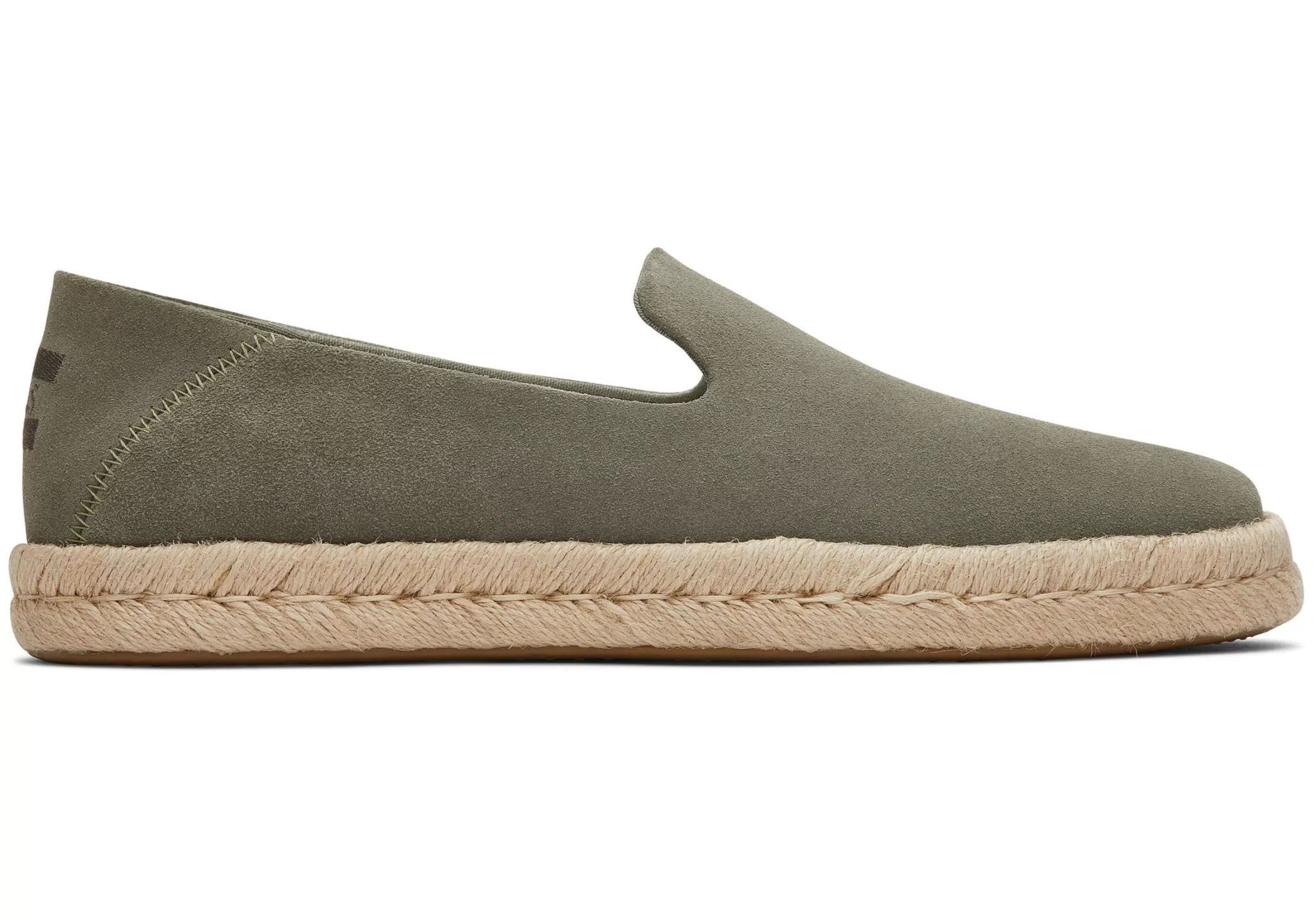 TOMS Espadrilles*Santiago Suede Vetiver Grijs Suede