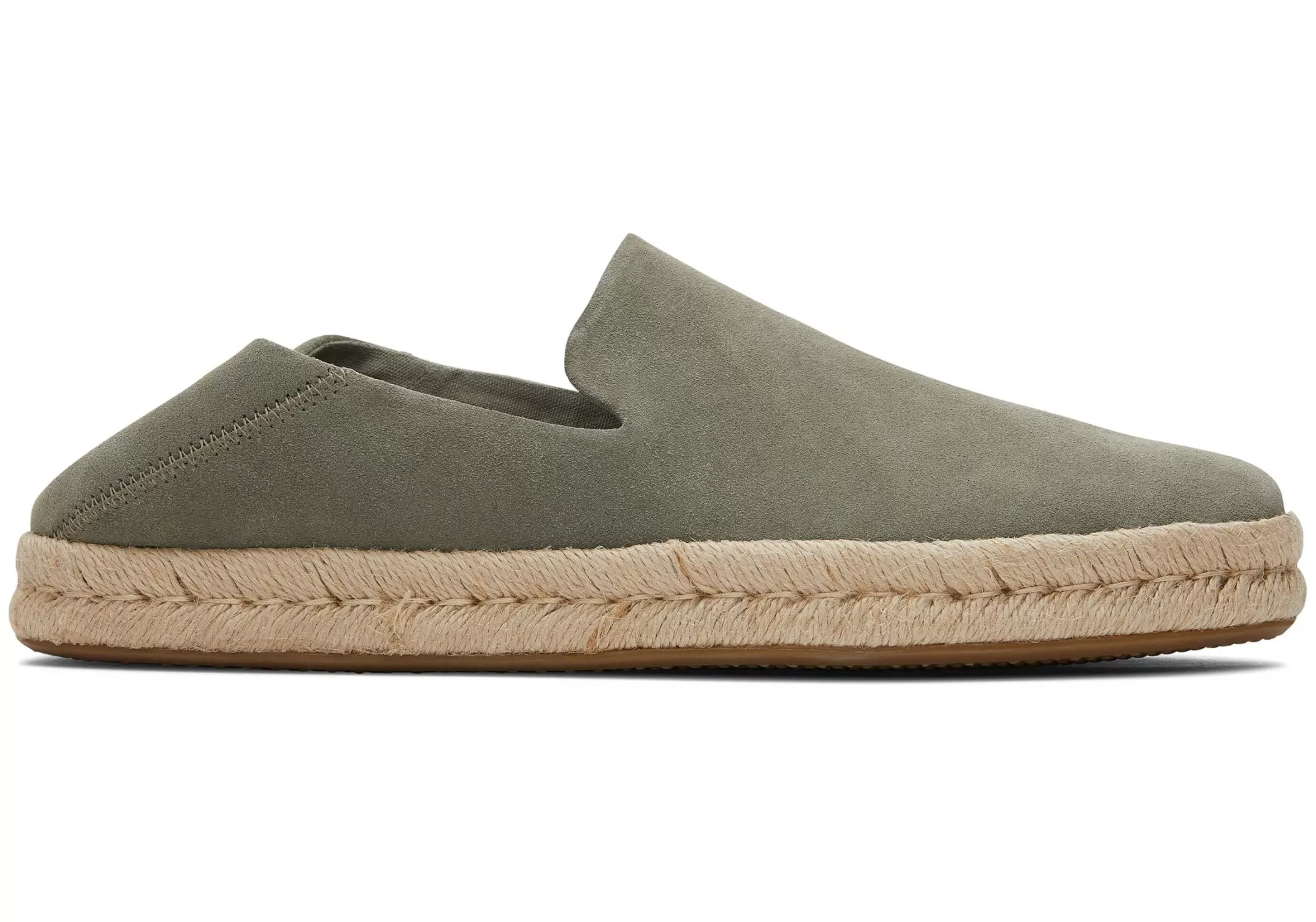 TOMS Espadrilles*Santiago Suede Vetiver Grijs Suede