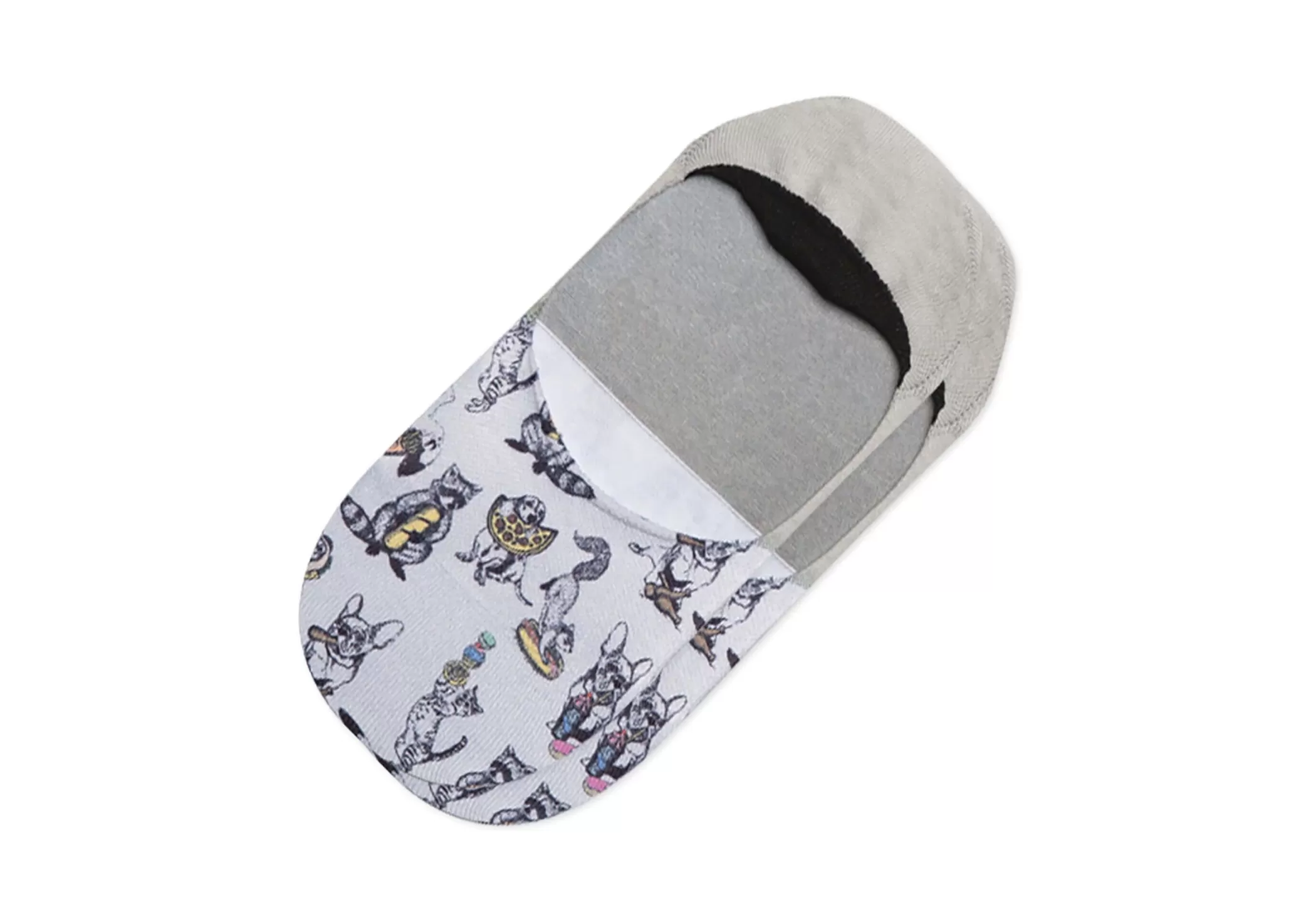 TOMS *Schattige Beestjes Patroon Ultimate No-Show Cozy Sokken Grijs