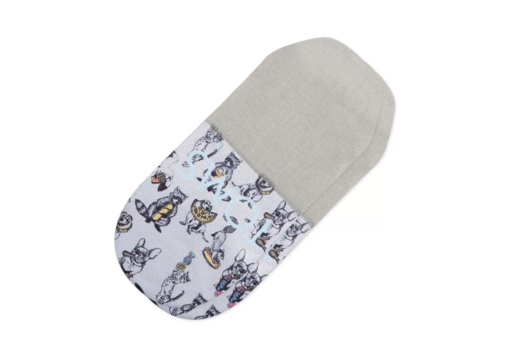 TOMS *Schattige Beestjes Patroon Ultimate No-Show Cozy Sokken Grijs