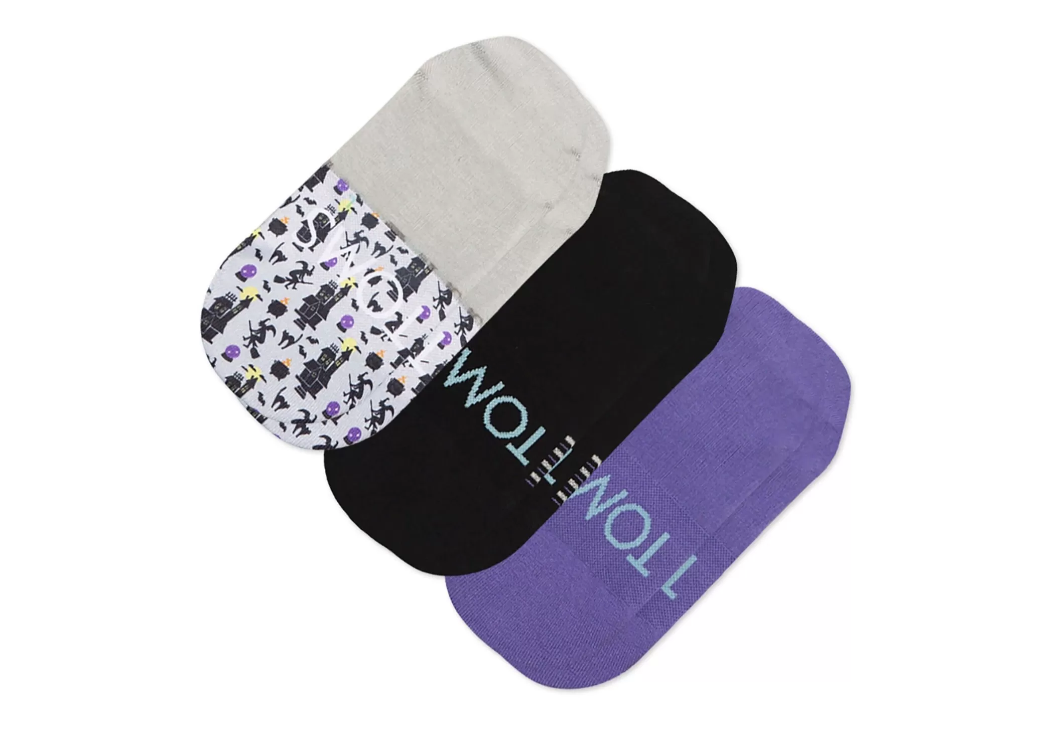 TOMS *Spook Patroon Ultimate No-Show Sokken 3-Pack Multi Ghosts