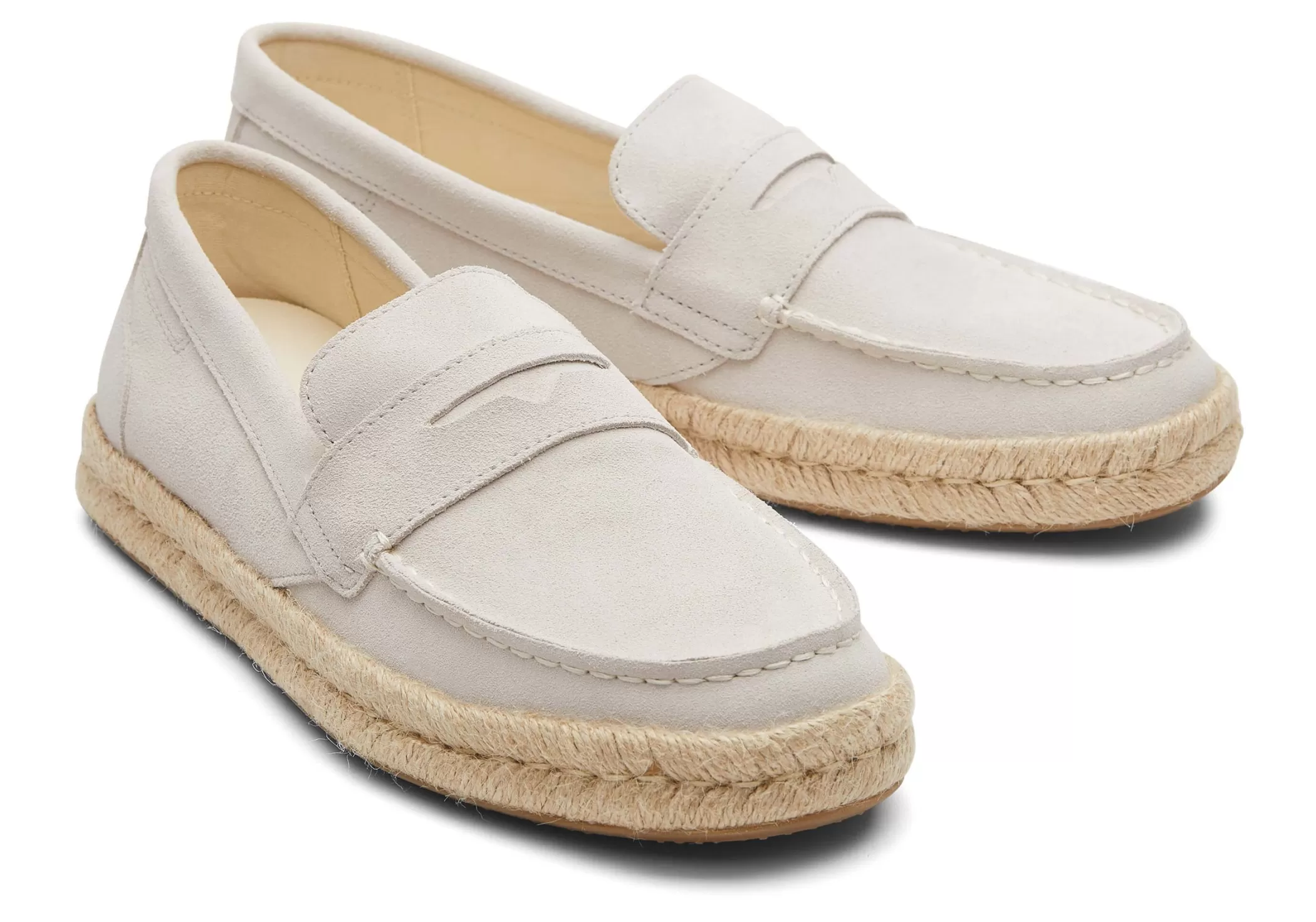 TOMS Espadrilles*Stanford 2.0 Rope Espadrille Suede Kiezelgrijs Suede