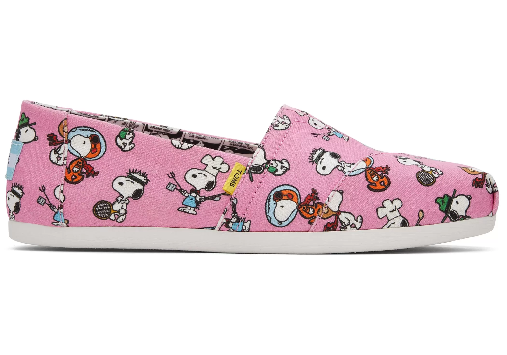 TOMS Alpargata* X Peanuts® Alpargata Roze Snoopy Print