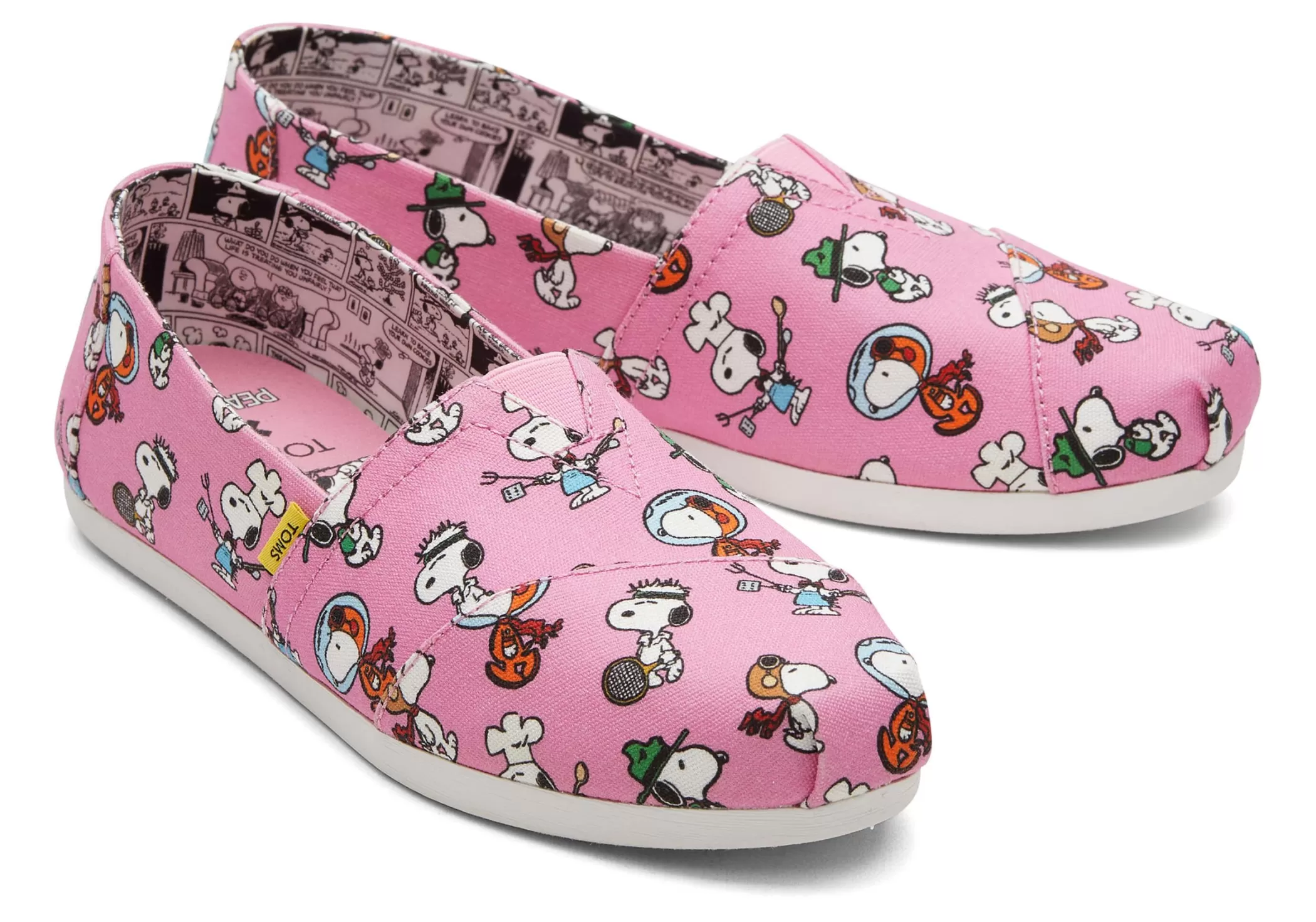 TOMS Alpargata* X Peanuts® Alpargata Roze Snoopy Print