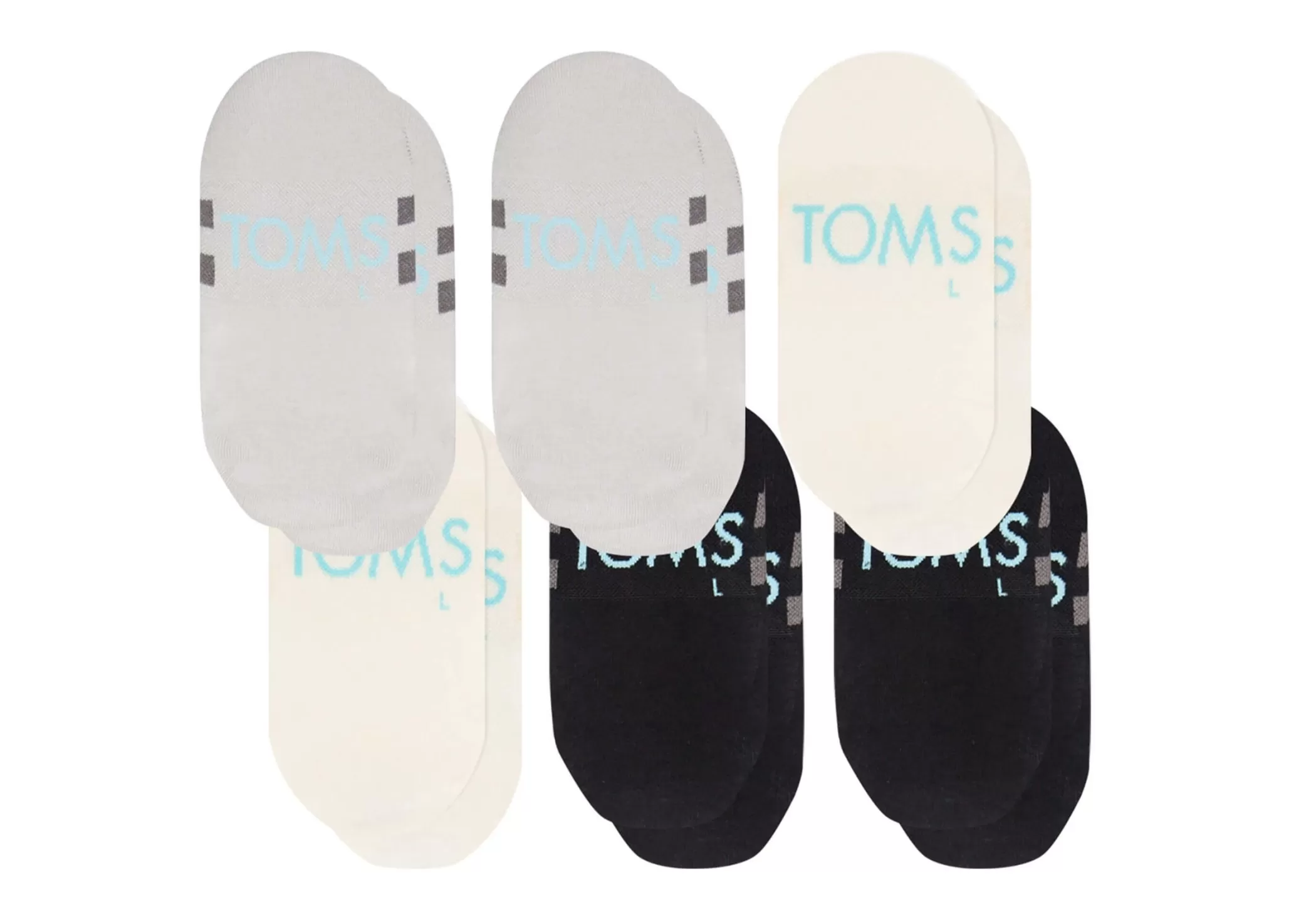 TOMS *Ultimate No Show Socks Basics 6 Pack Basics Multi