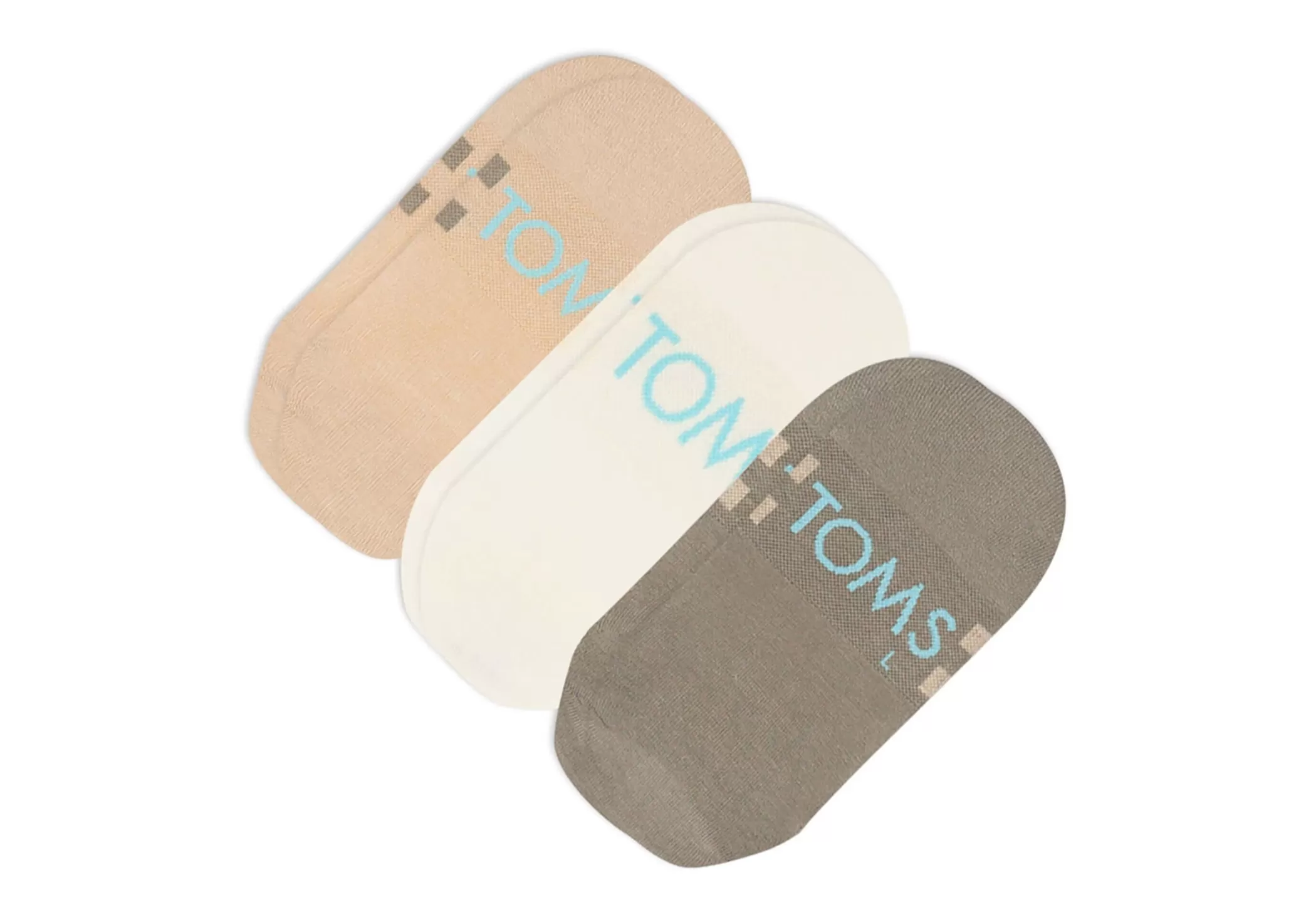 TOMS *Ultimate No Show Socks Mixed Neutral 3 Pack Nautral Multi