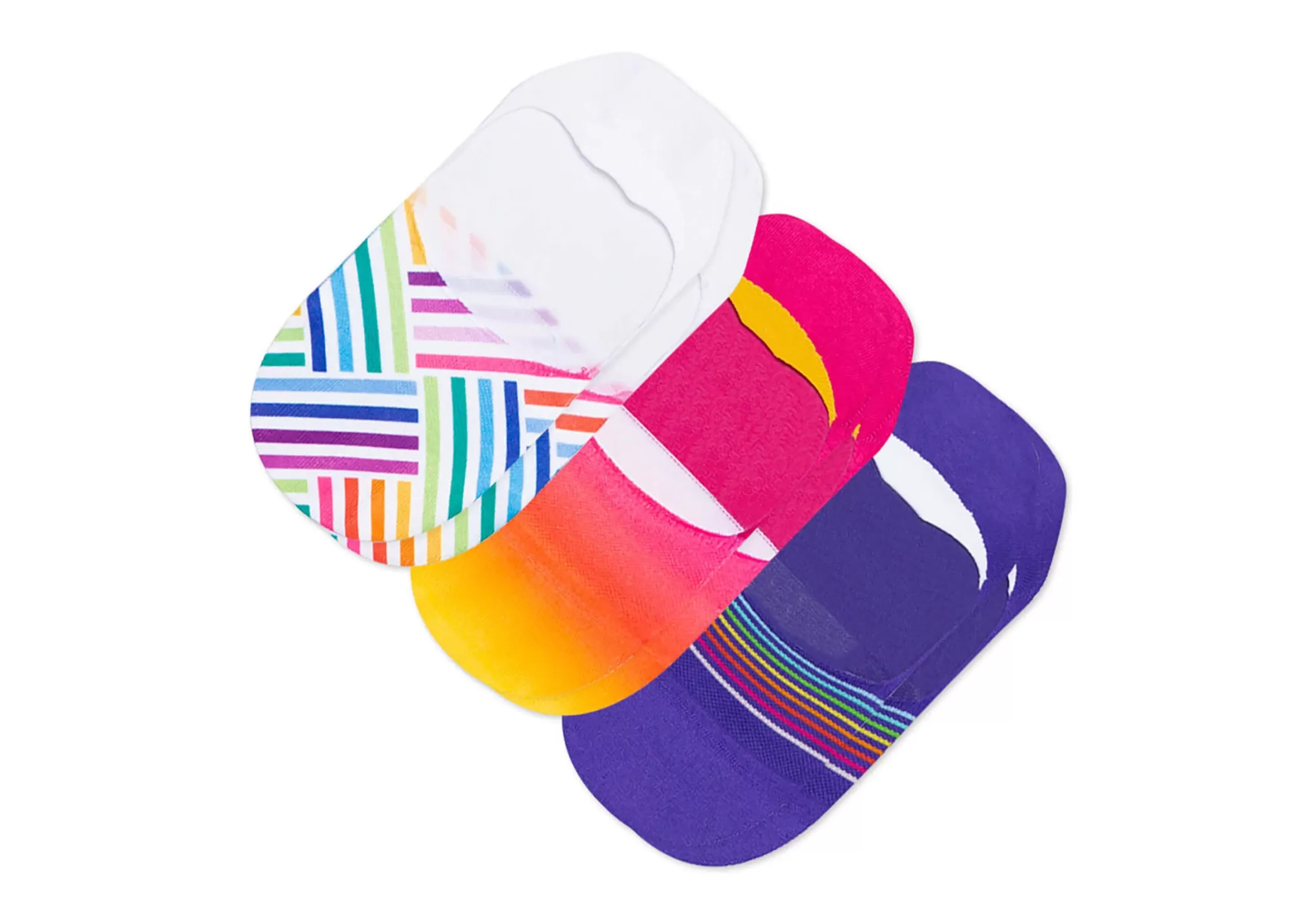 TOMS *Ultimate No Show Socks Unity 3 Pack Regenboog Multi