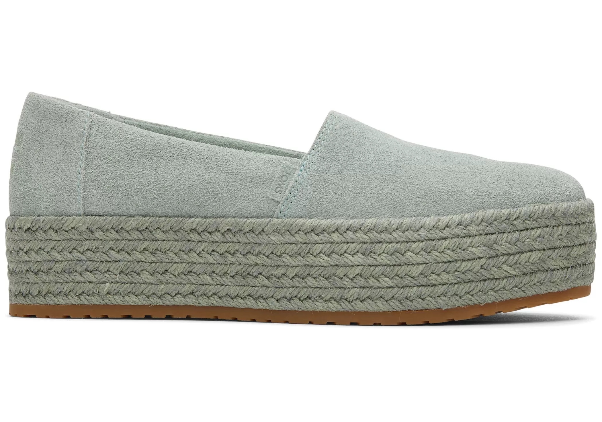 TOMS Plateauzolen*Valencia Platform Espadrille Suede Sage